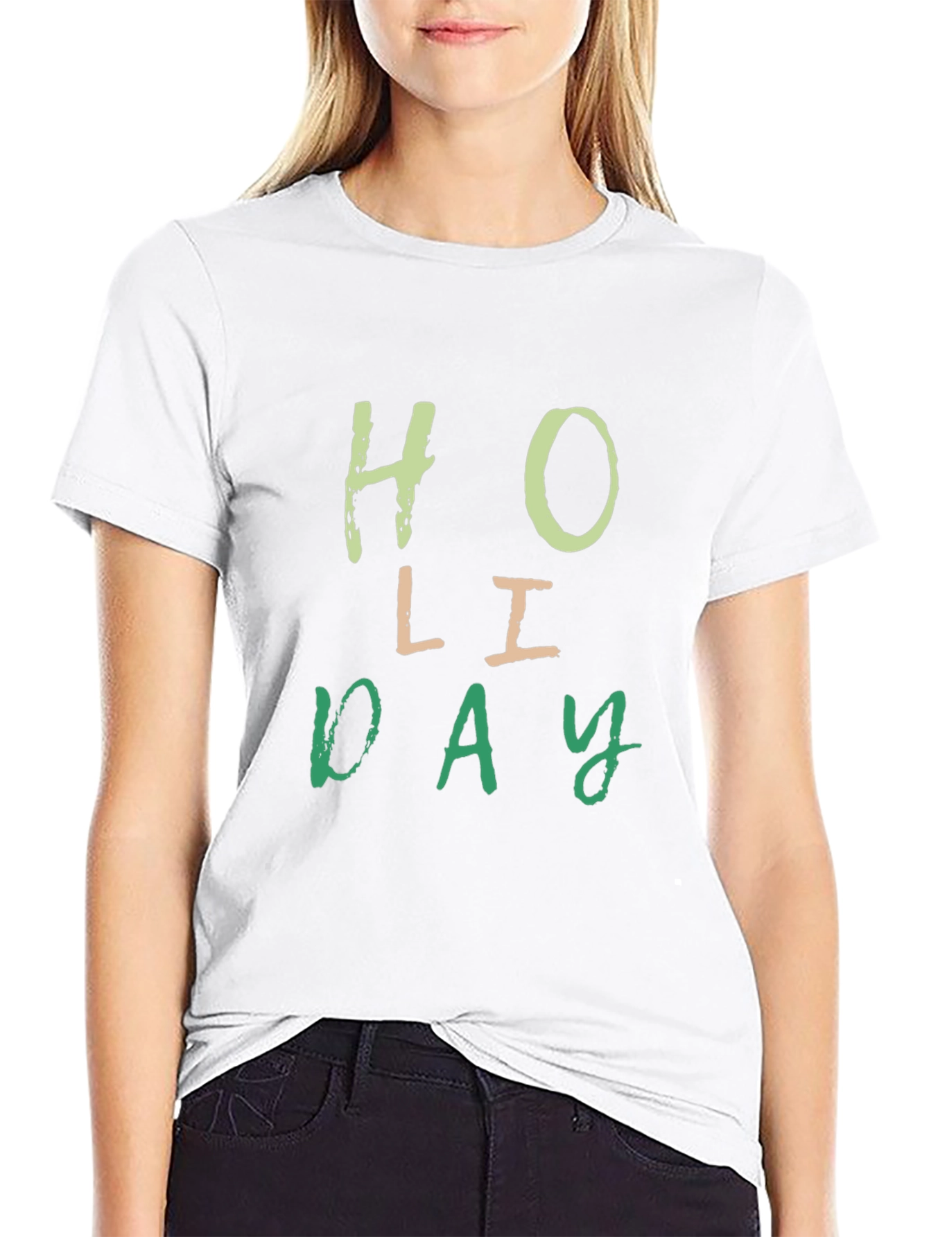 Holiday Graphic T-Shirt - Black Cotton Tee