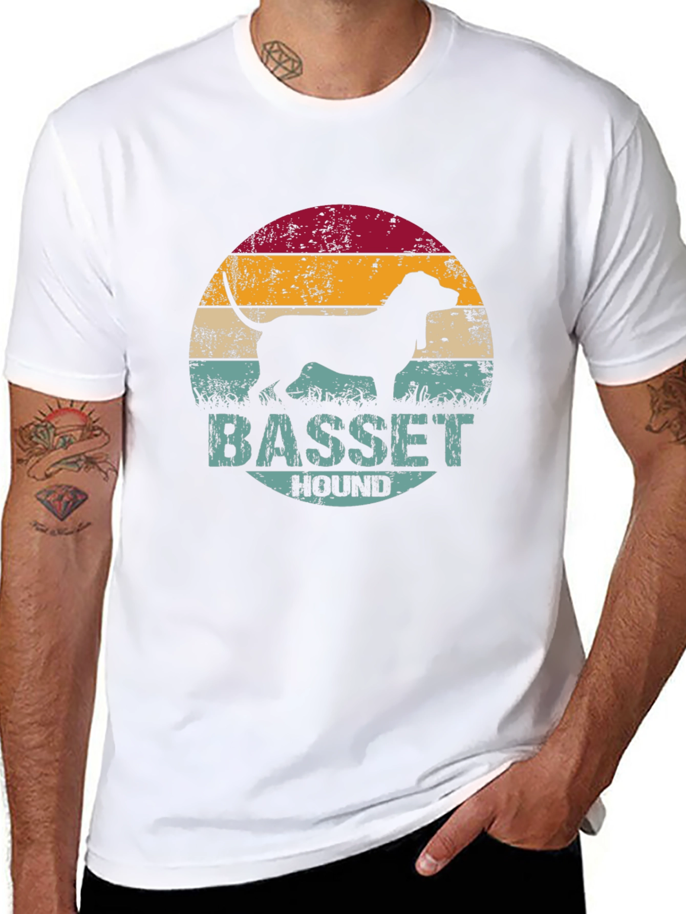 Basset Hound Dog Graphic Tee
