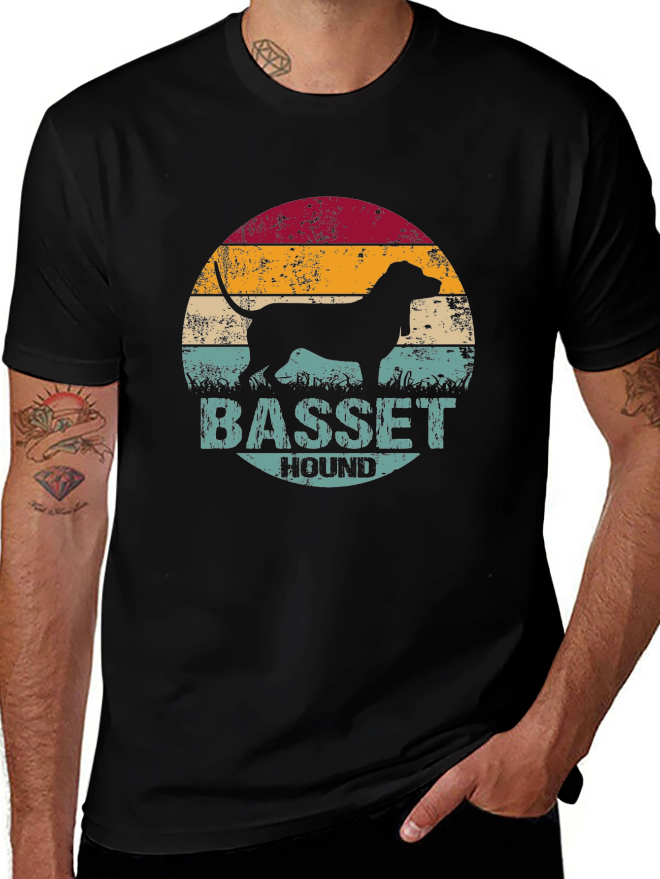 Basset Hound Dog Graphic Tee