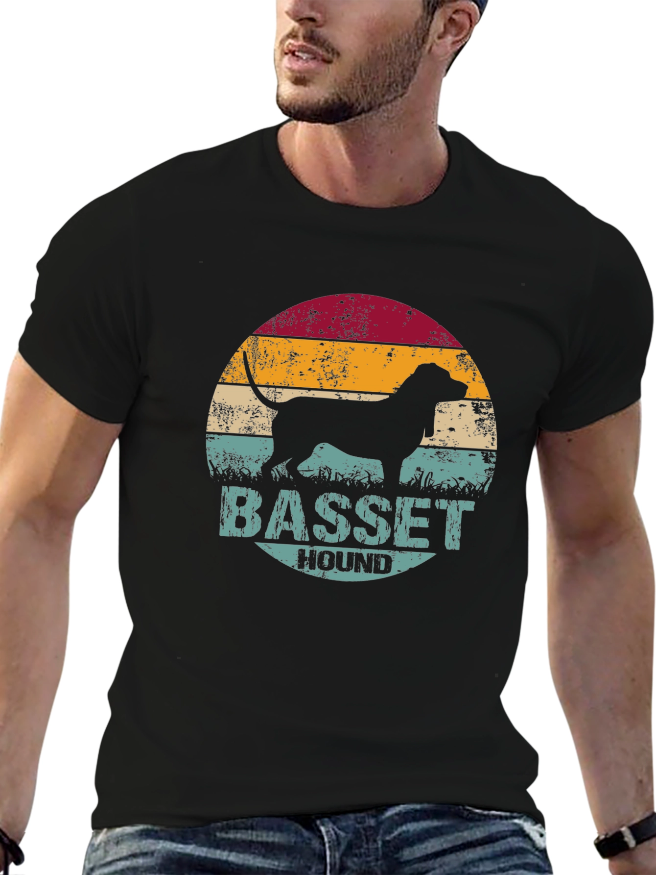 Basset Hound Dog Graphic Tee