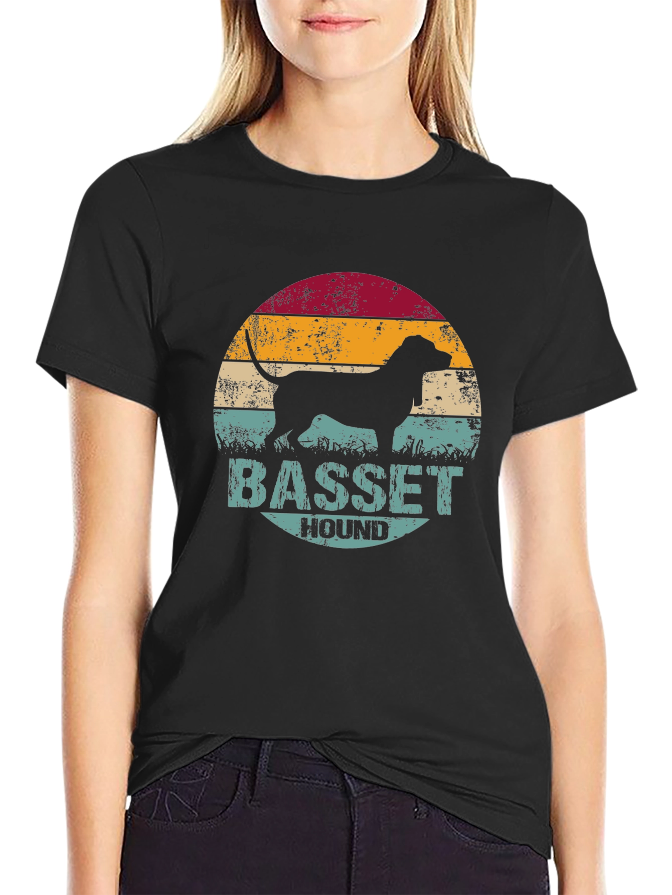 Basset Hound Dog Graphic Tee