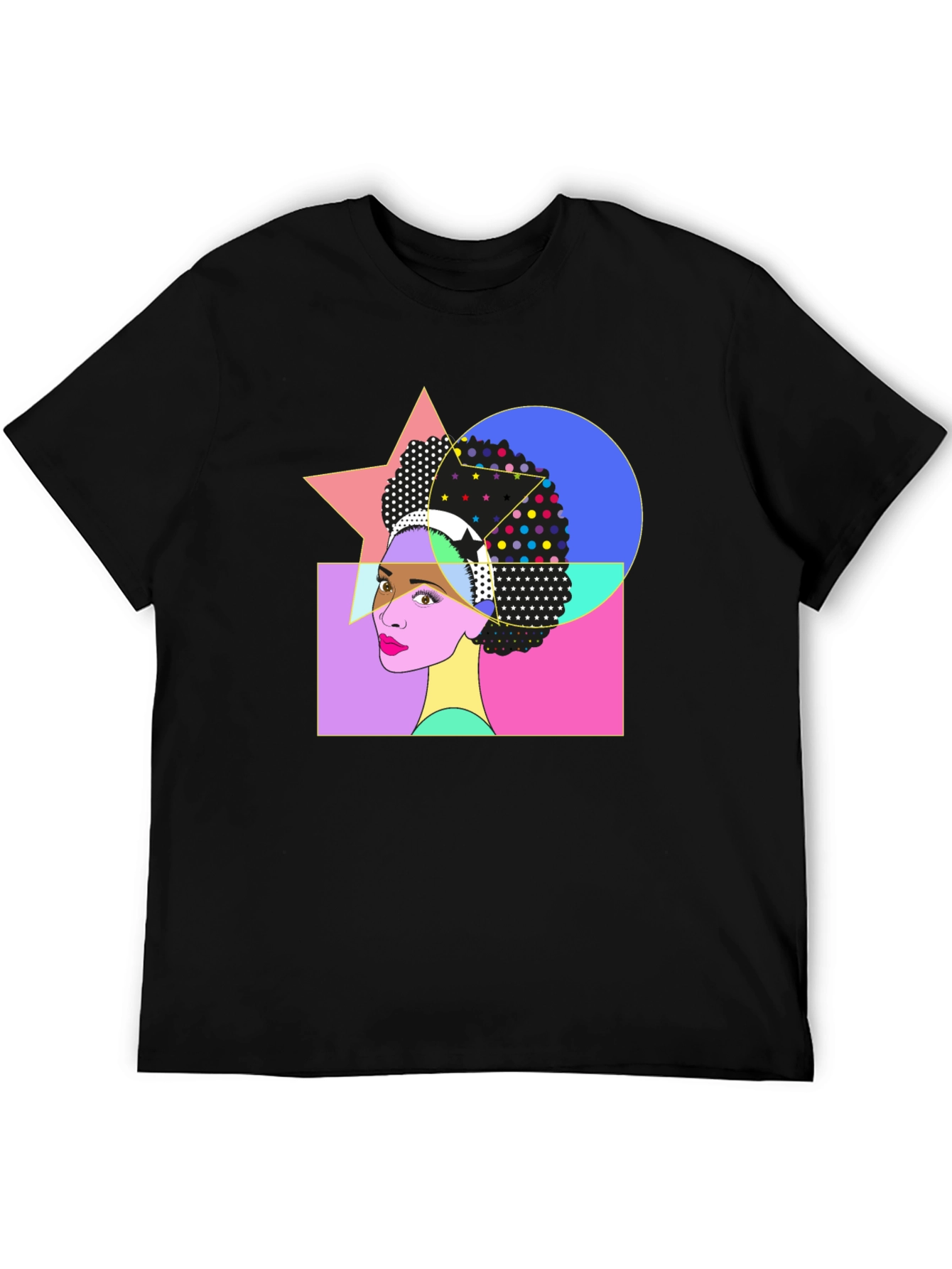 Retro Pop Art Afro Graphic Tee