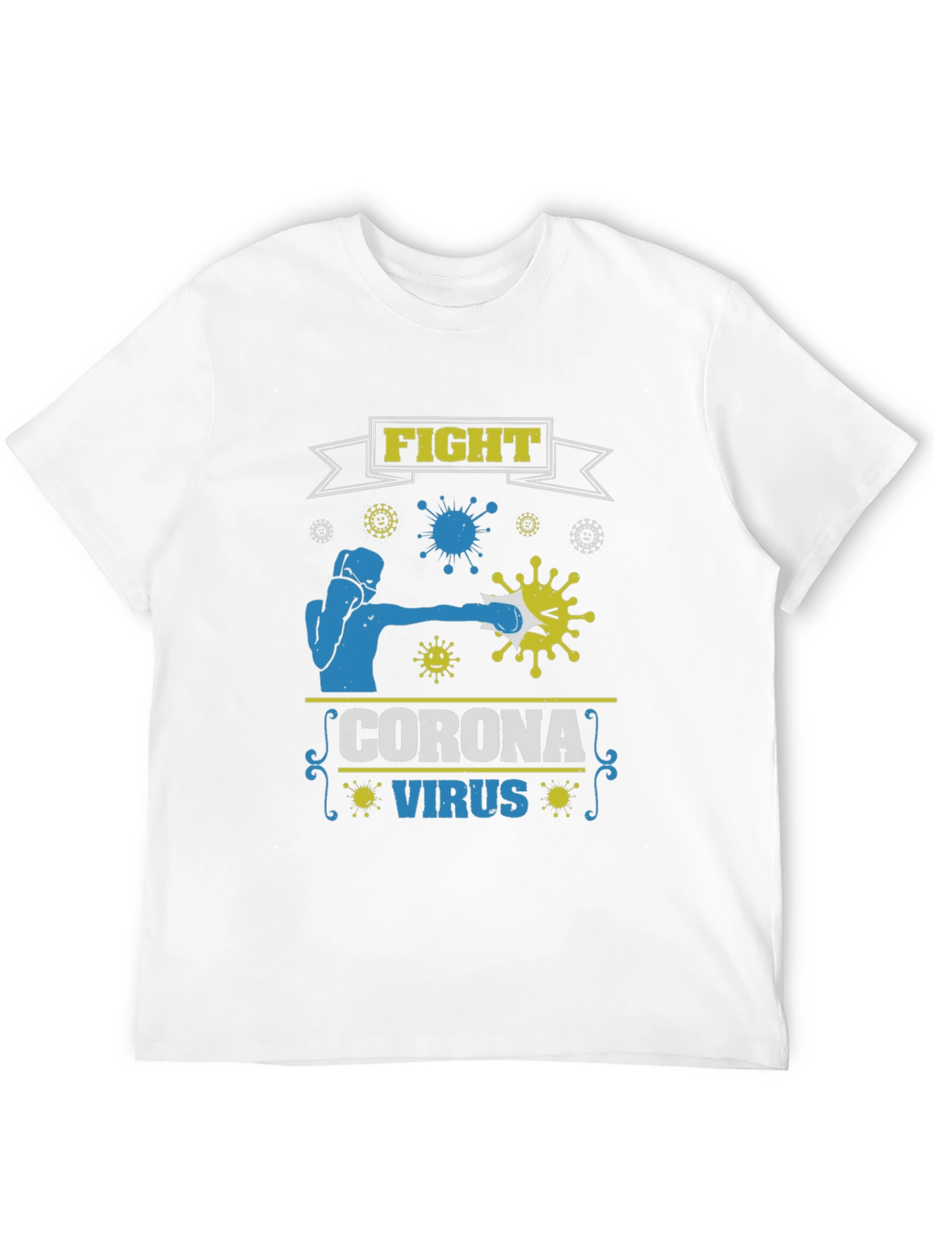 Fight Corona Virus Black T-Shirt