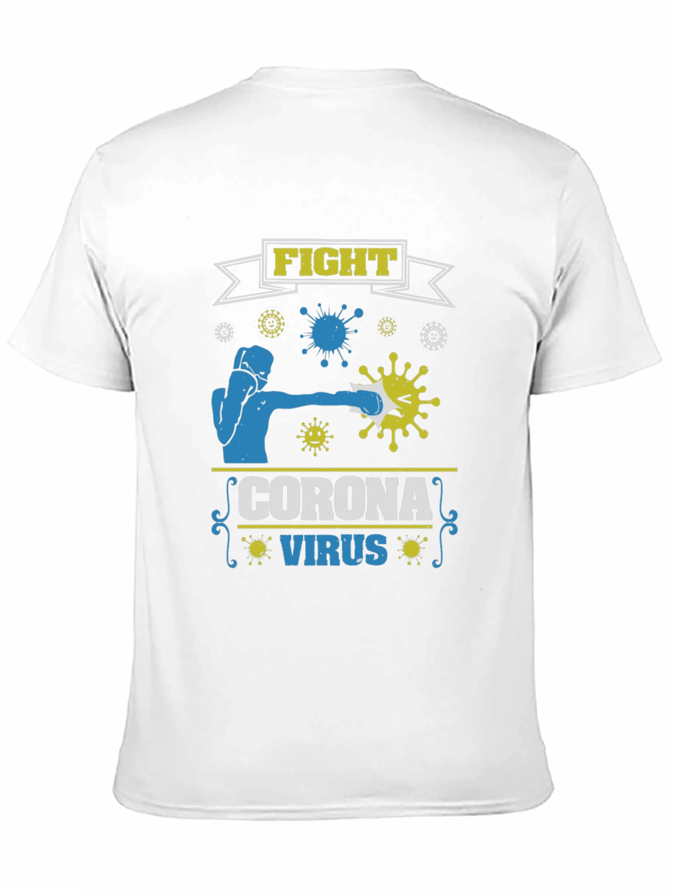 Fight Corona Virus Black T-Shirt