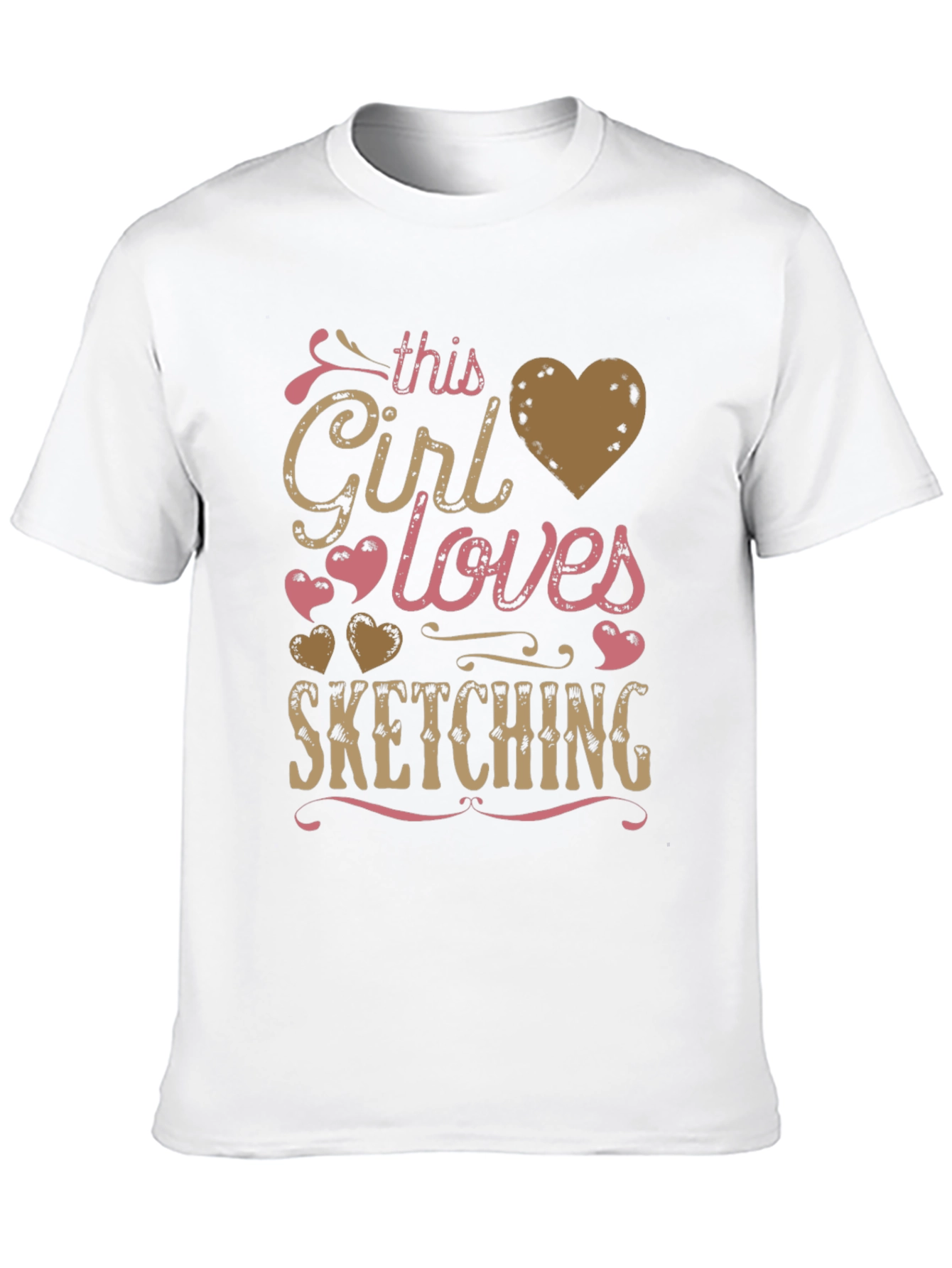 This Girl Loves Sketching - Graphic T-Shirt