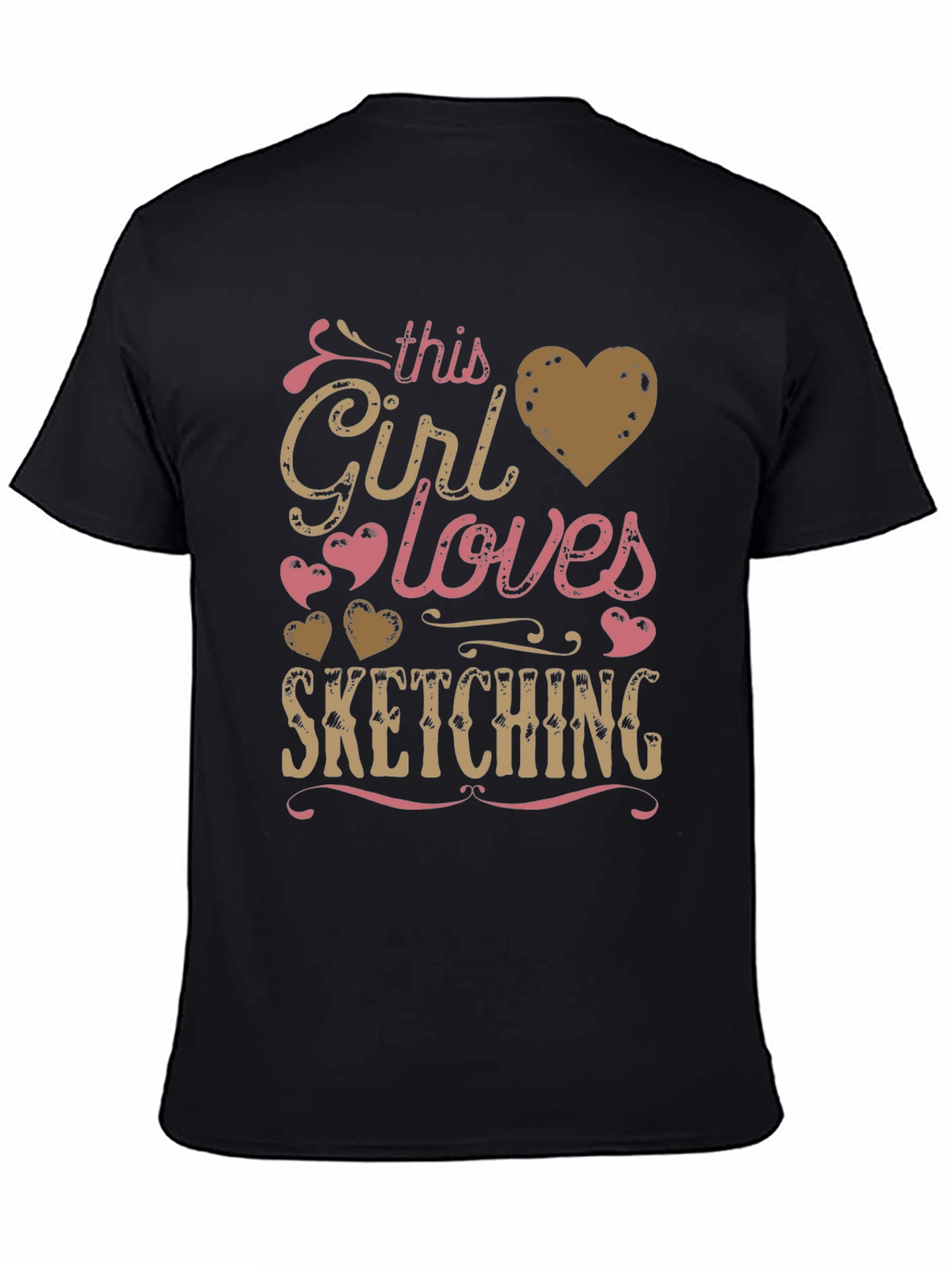 This Girl Loves Sketching - Graphic T-Shirt