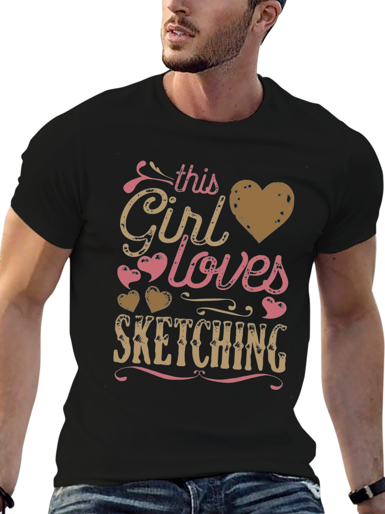 This Girl Loves Sketching - Graphic T-Shirt