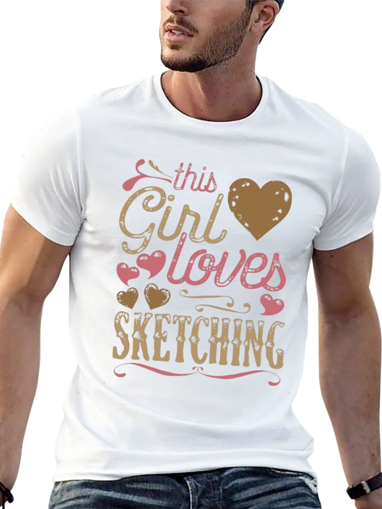This Girl Loves Sketching - Graphic T-Shirt