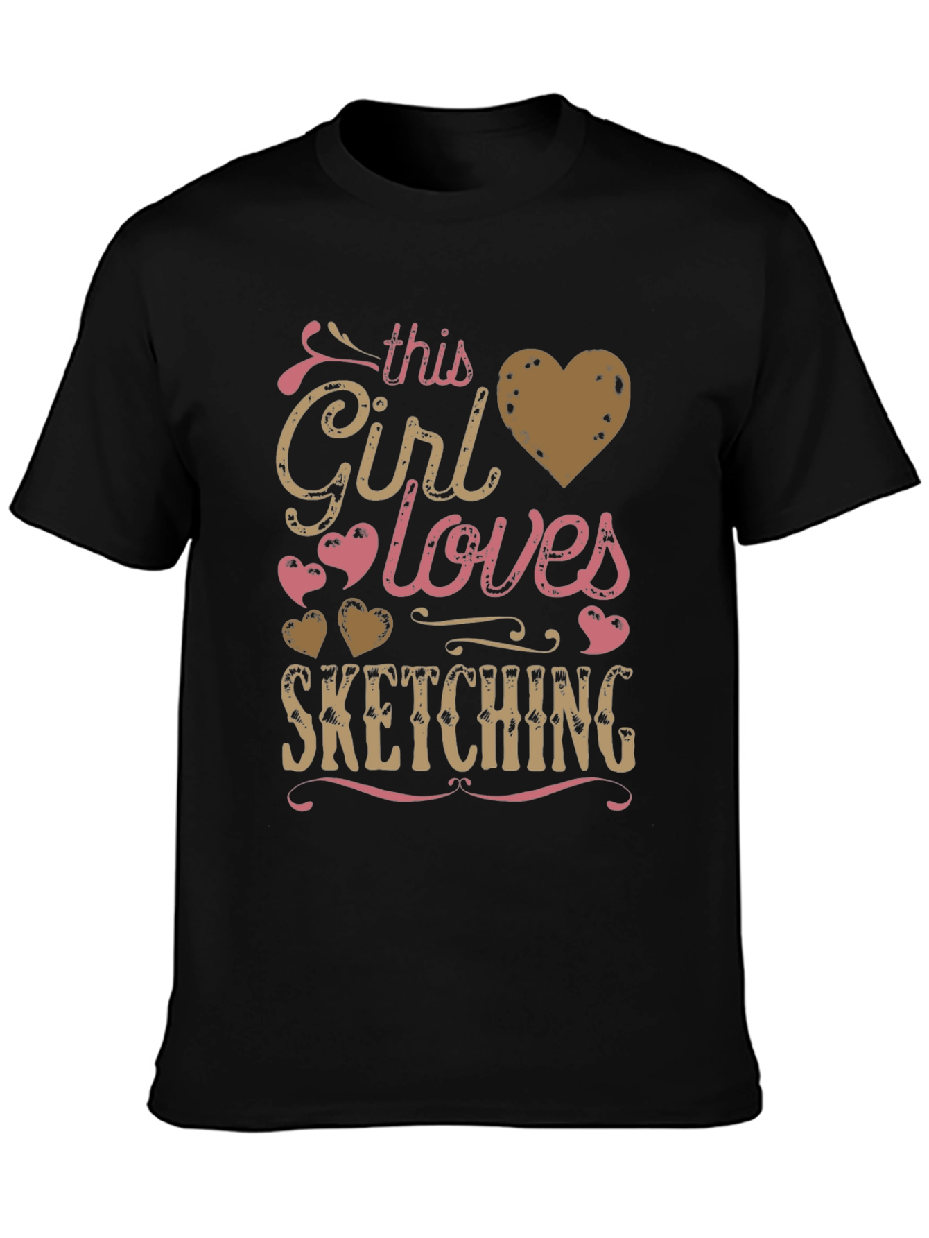 This Girl Loves Sketching - Graphic T-Shirt