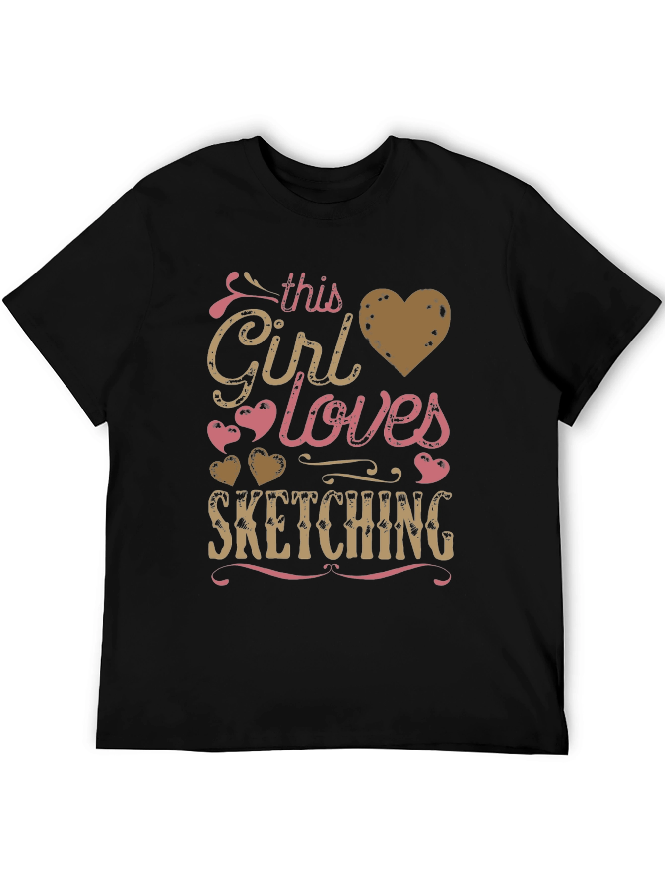 This Girl Loves Sketching - Graphic T-Shirt