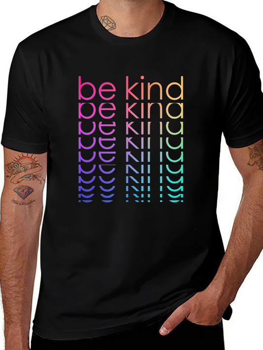 Be Kind Gradient Graphic Tee - Stylish Comfort