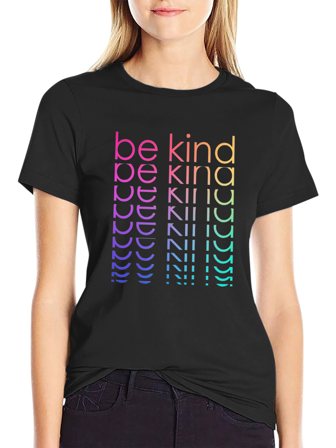 Be Kind Gradient Graphic Tee - Stylish Comfort