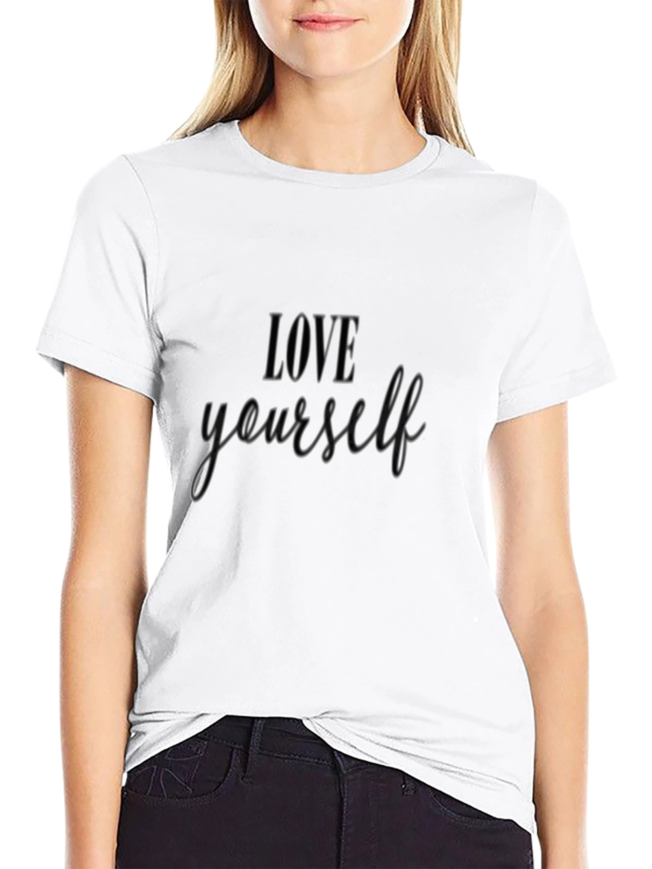 Love Yourself Graphic Tee - Black