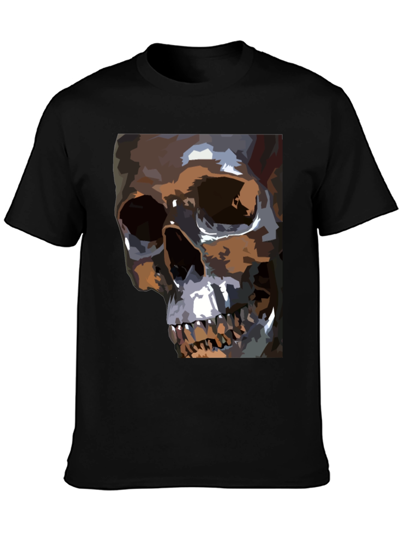 Skull Graphic T-Shirt - Mens Black Tee