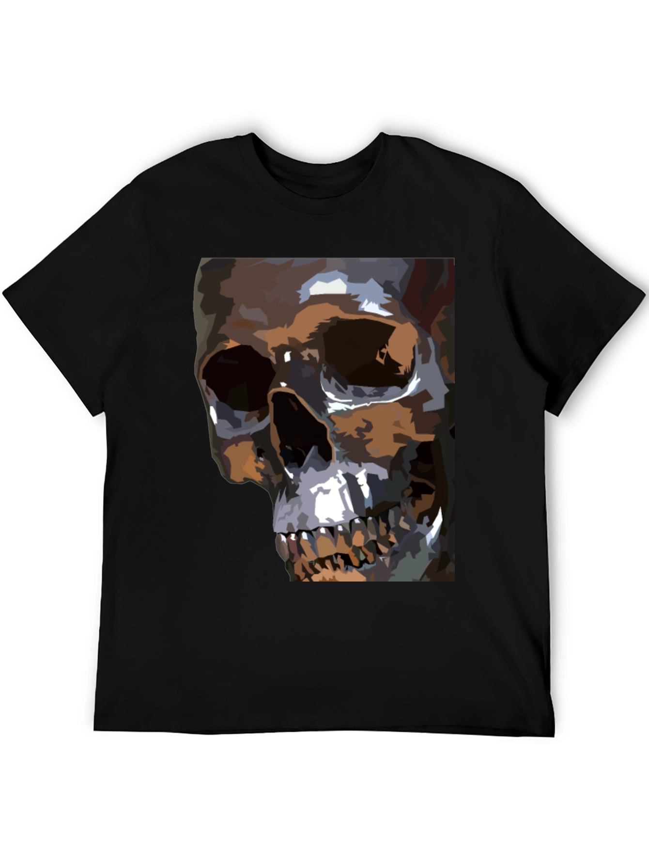 Skull Graphic T-Shirt - Mens Black Tee
