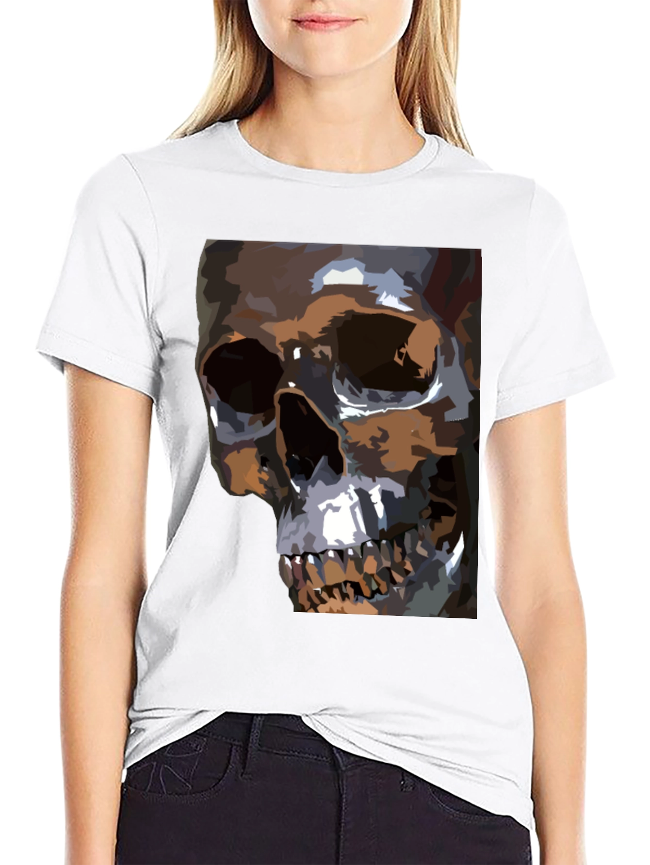 Skull Graphic T-Shirt - Mens Black Tee