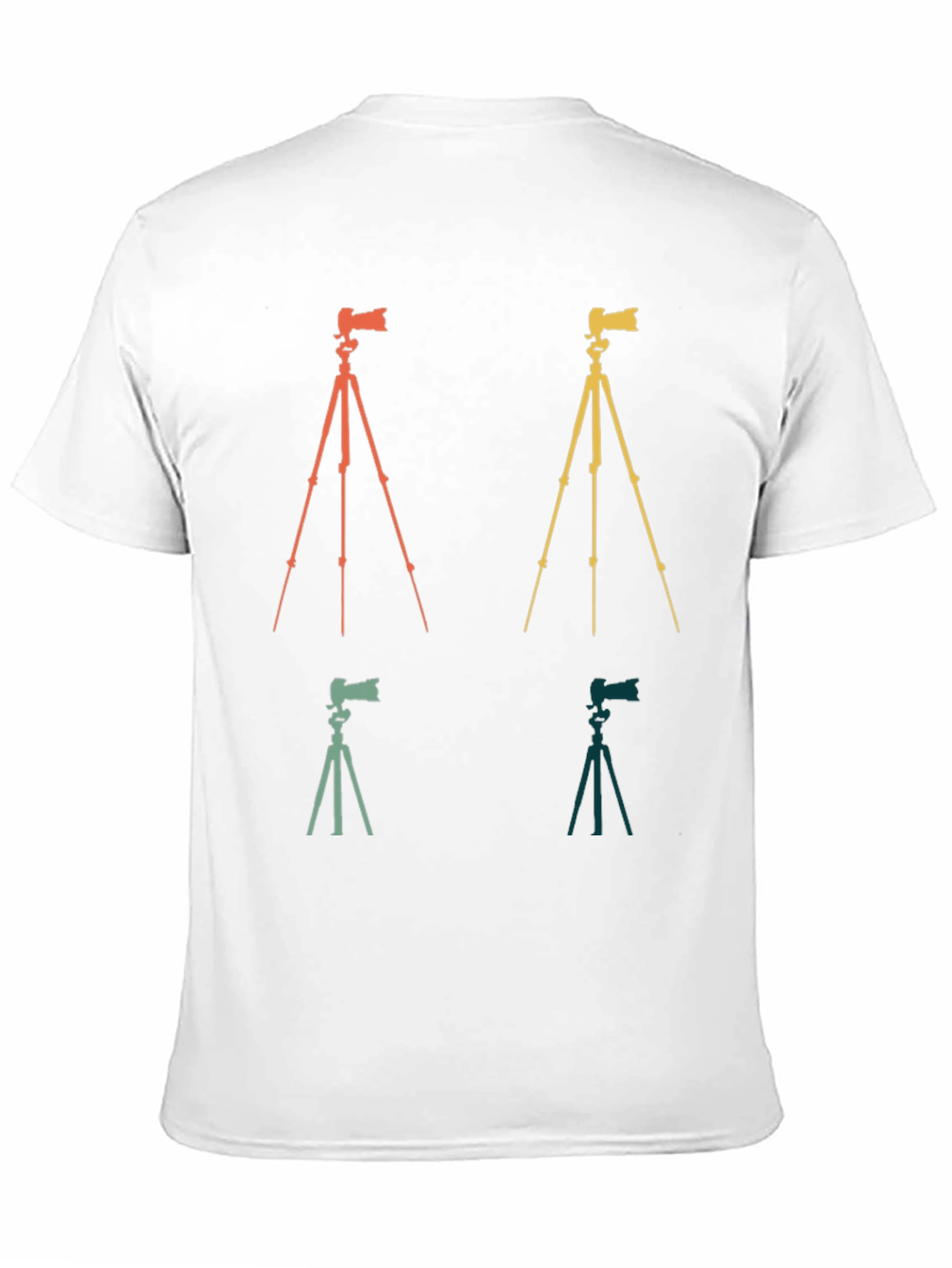 Retro Camera Tripod Graphic Tee - Photographers Gift