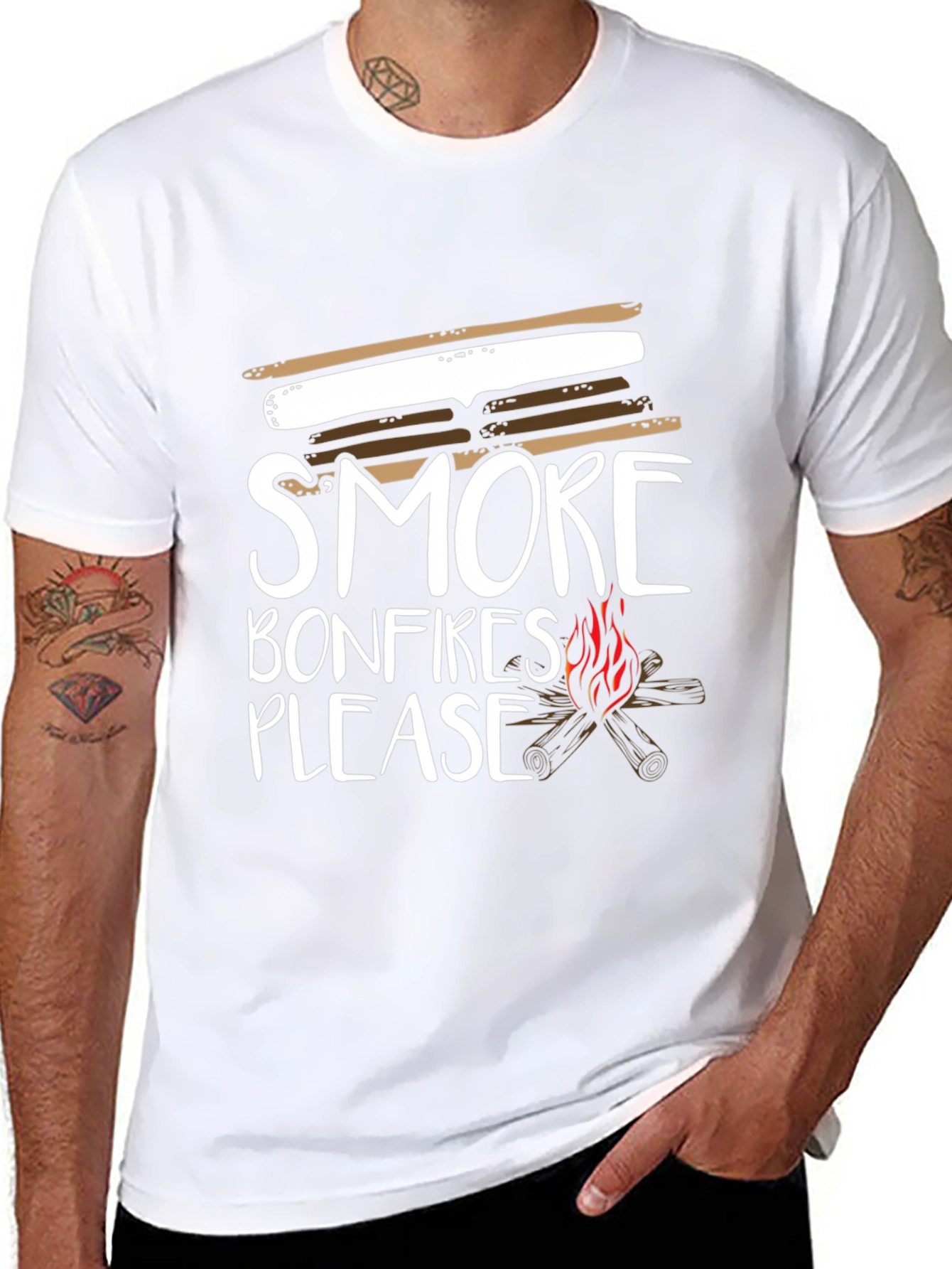 Smore Bonfires Please Graphic T-Shirt