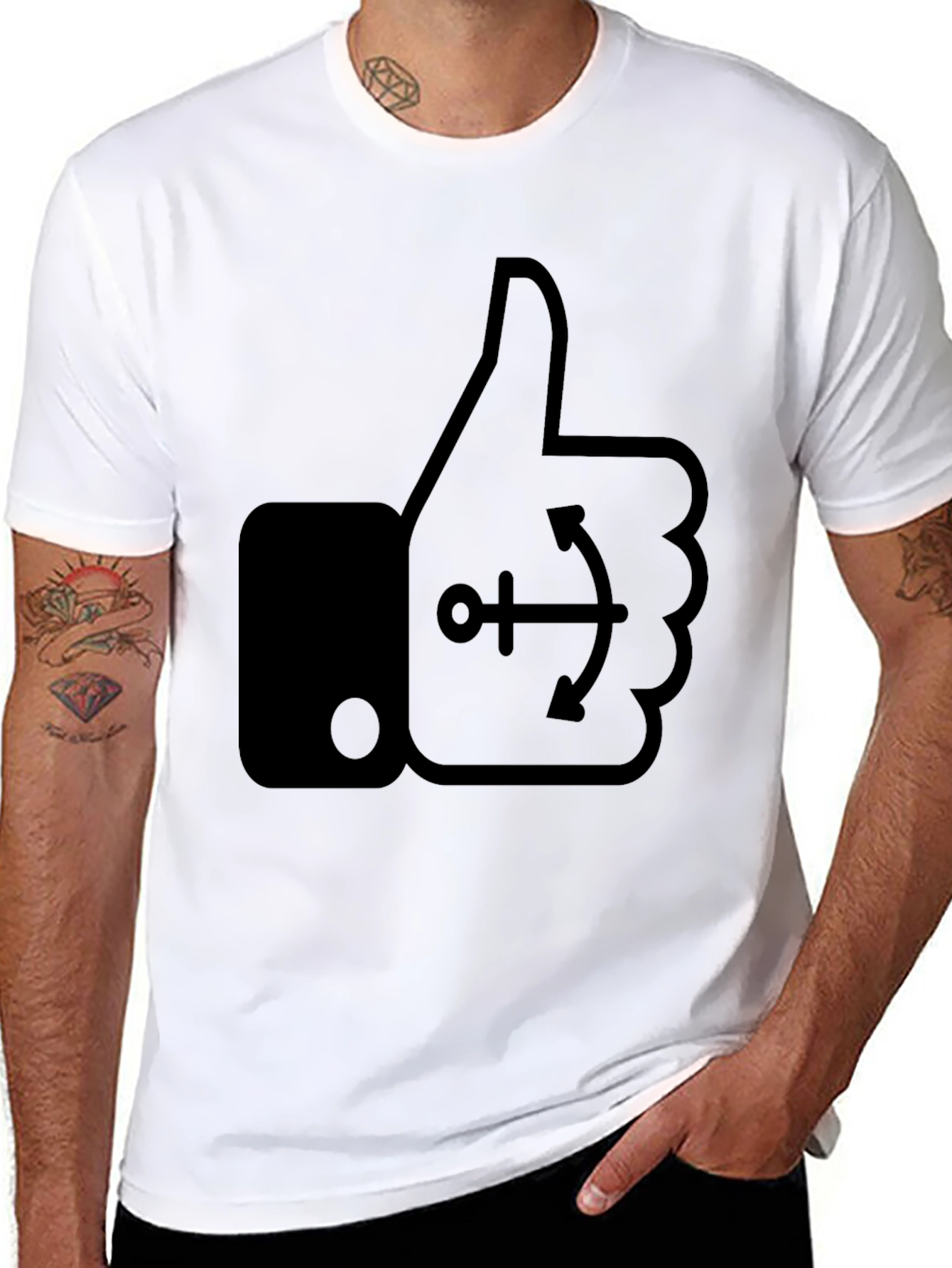 Thumbs Up Anchor Graphic Tee