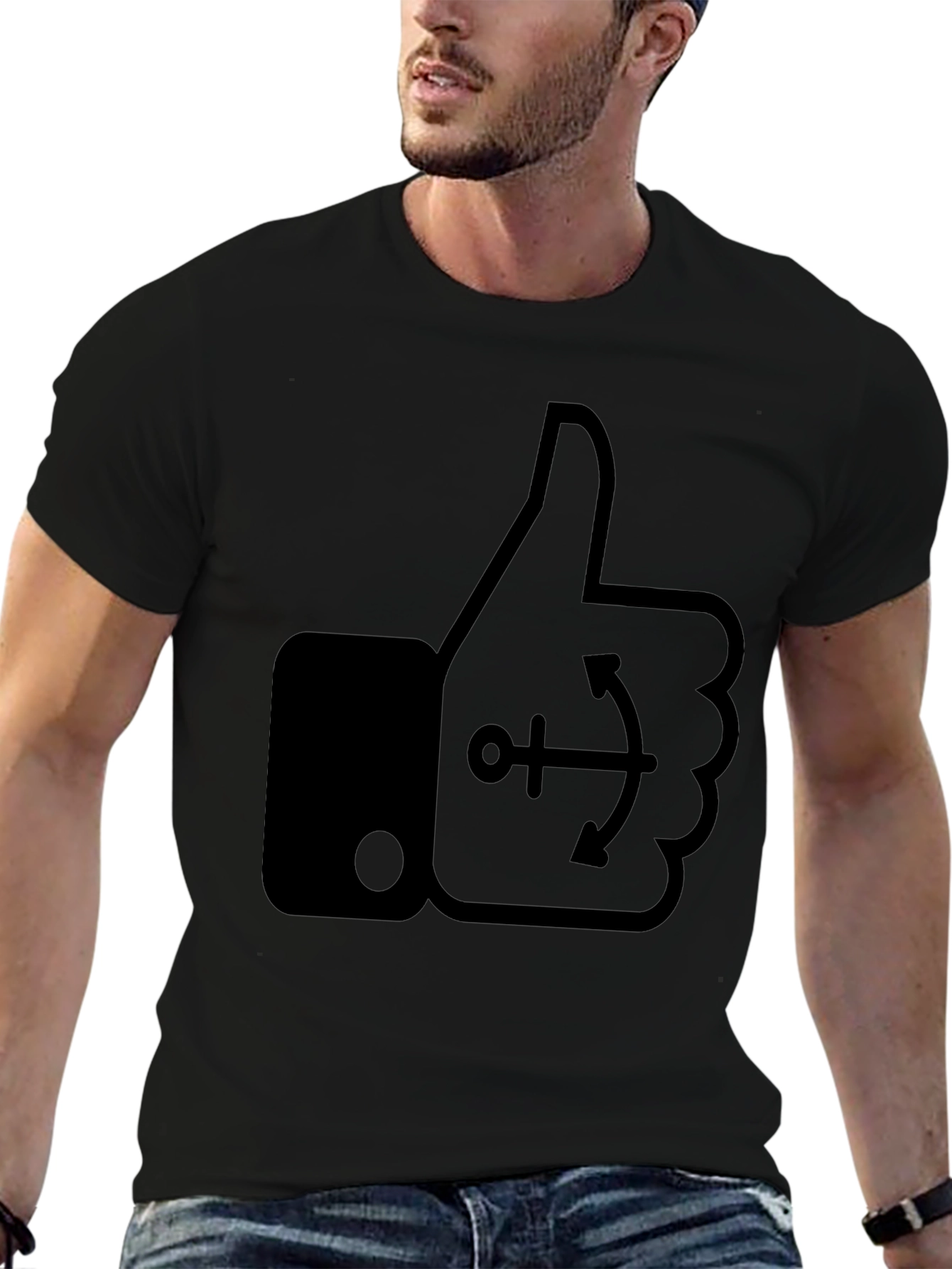 Thumbs Up Anchor Graphic Tee