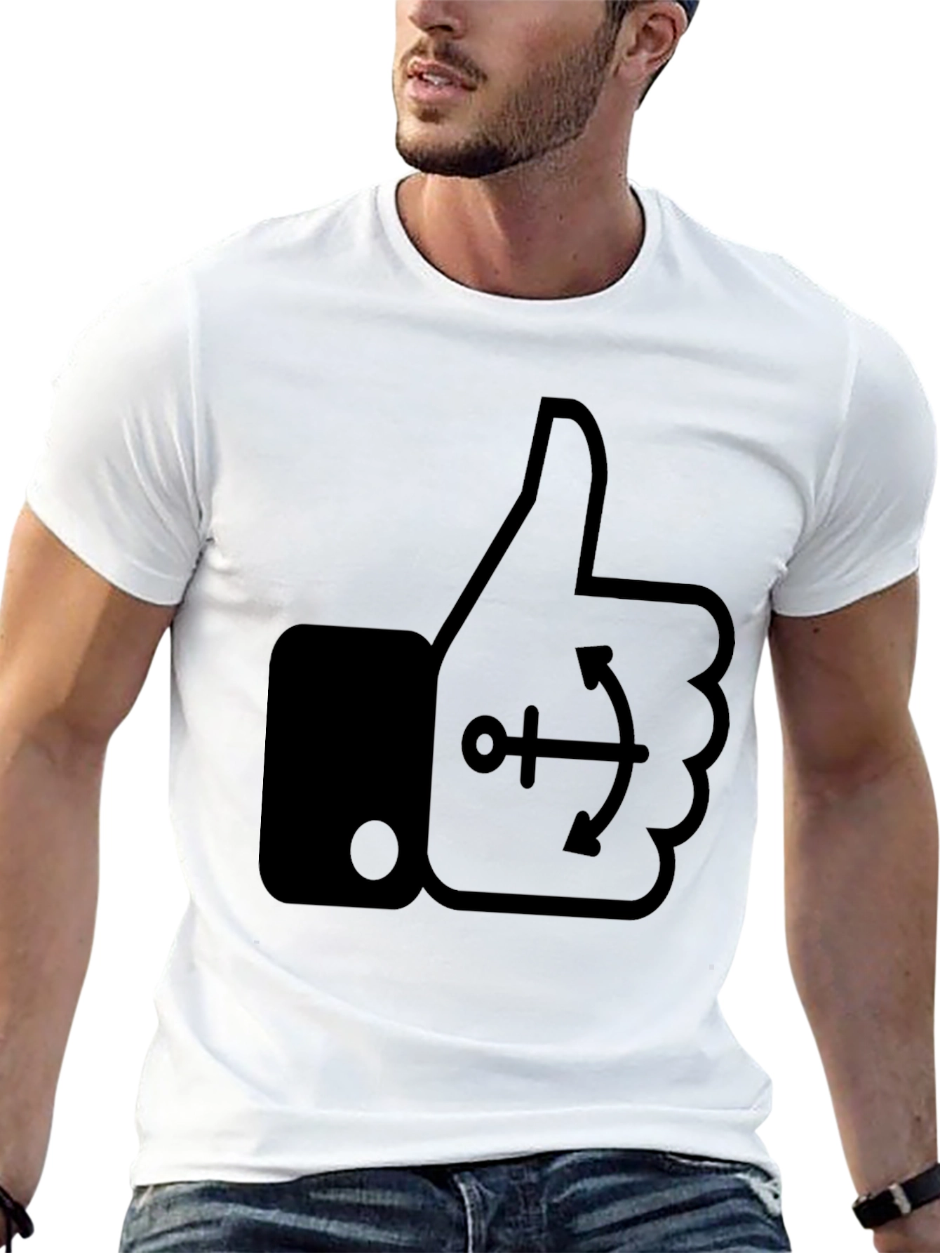Thumbs Up Anchor Graphic Tee