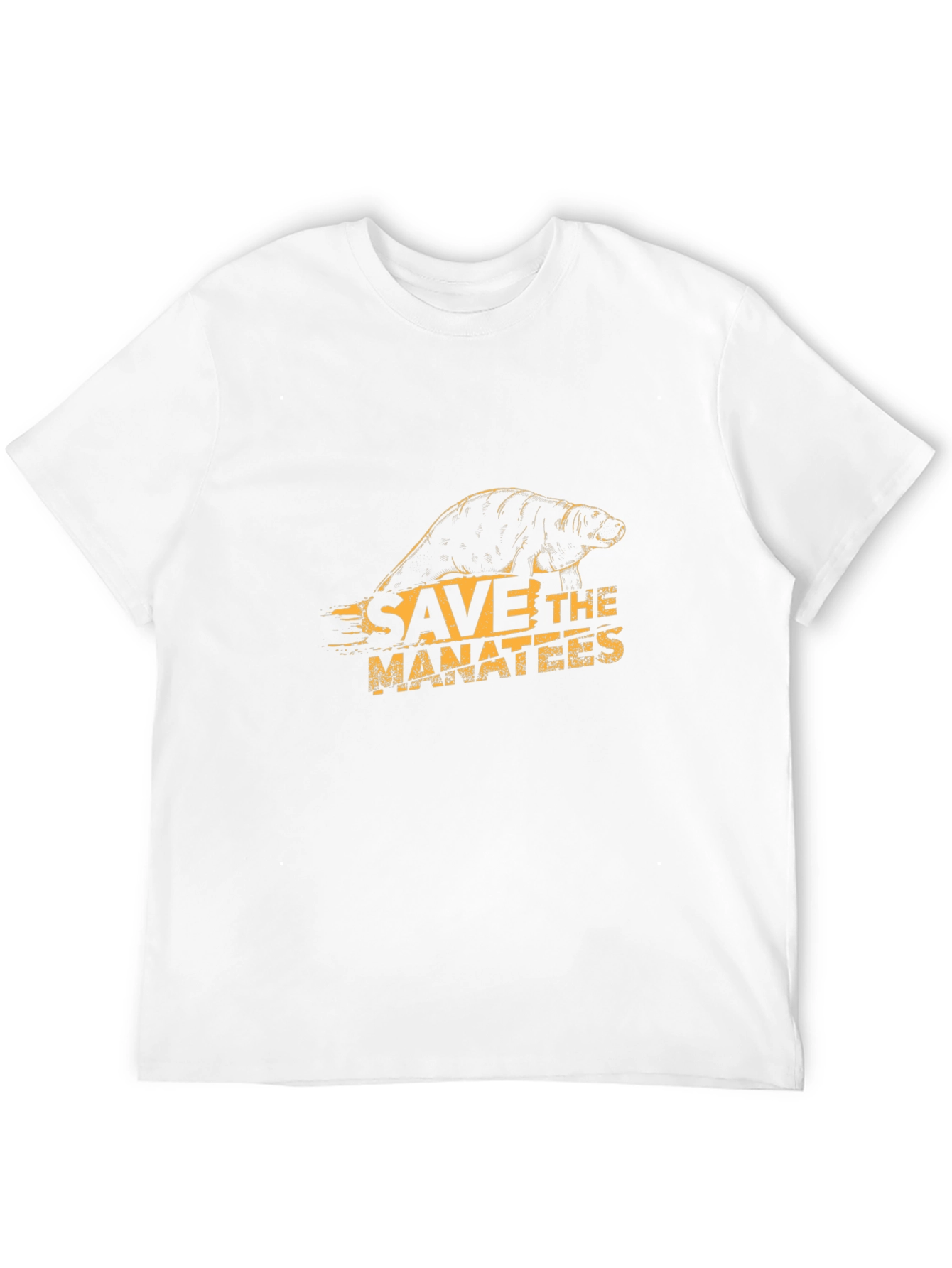 Save the Manatees Graphic Tee - Black Cotton