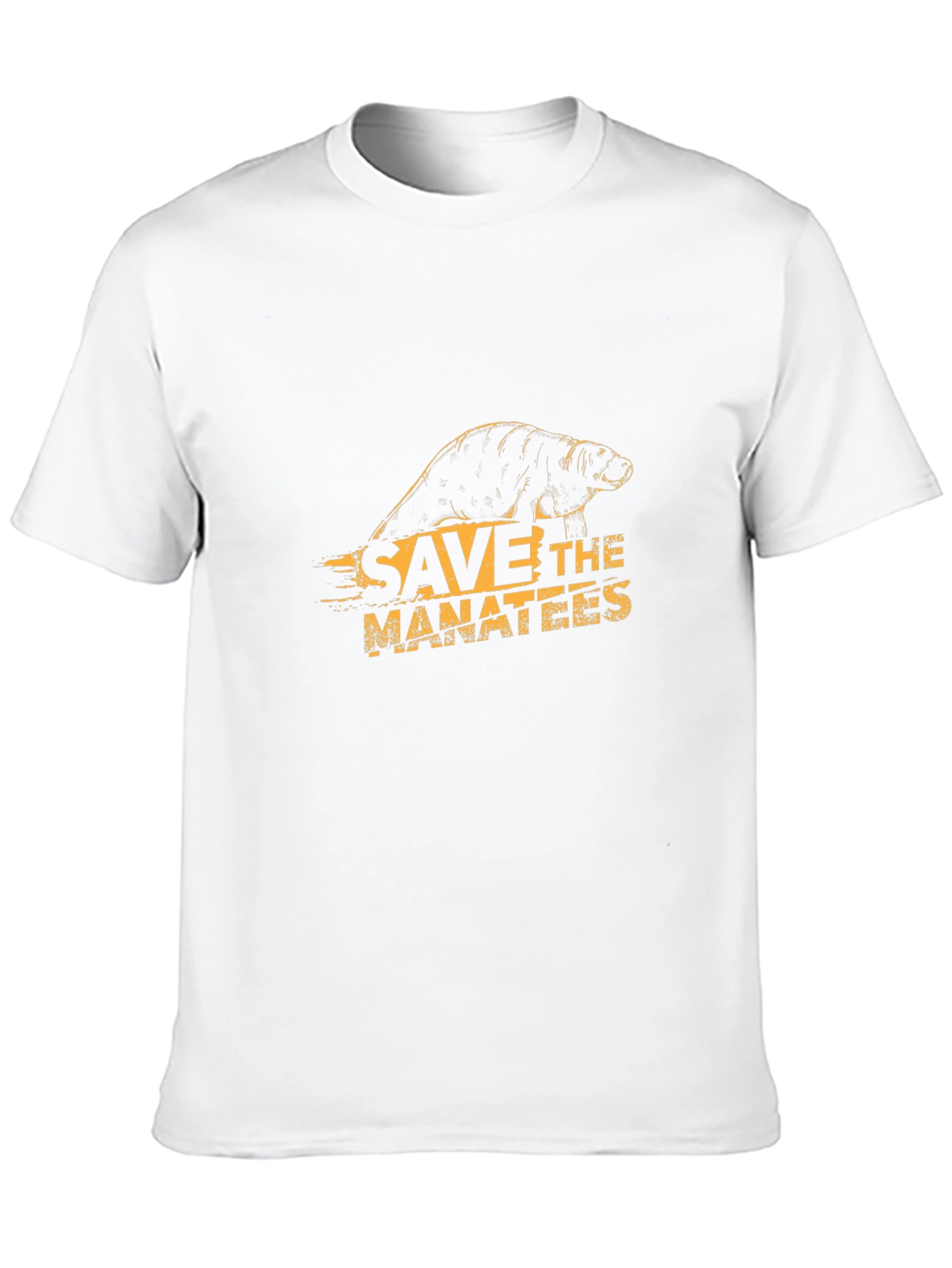 Save the Manatees Graphic Tee - Black Cotton