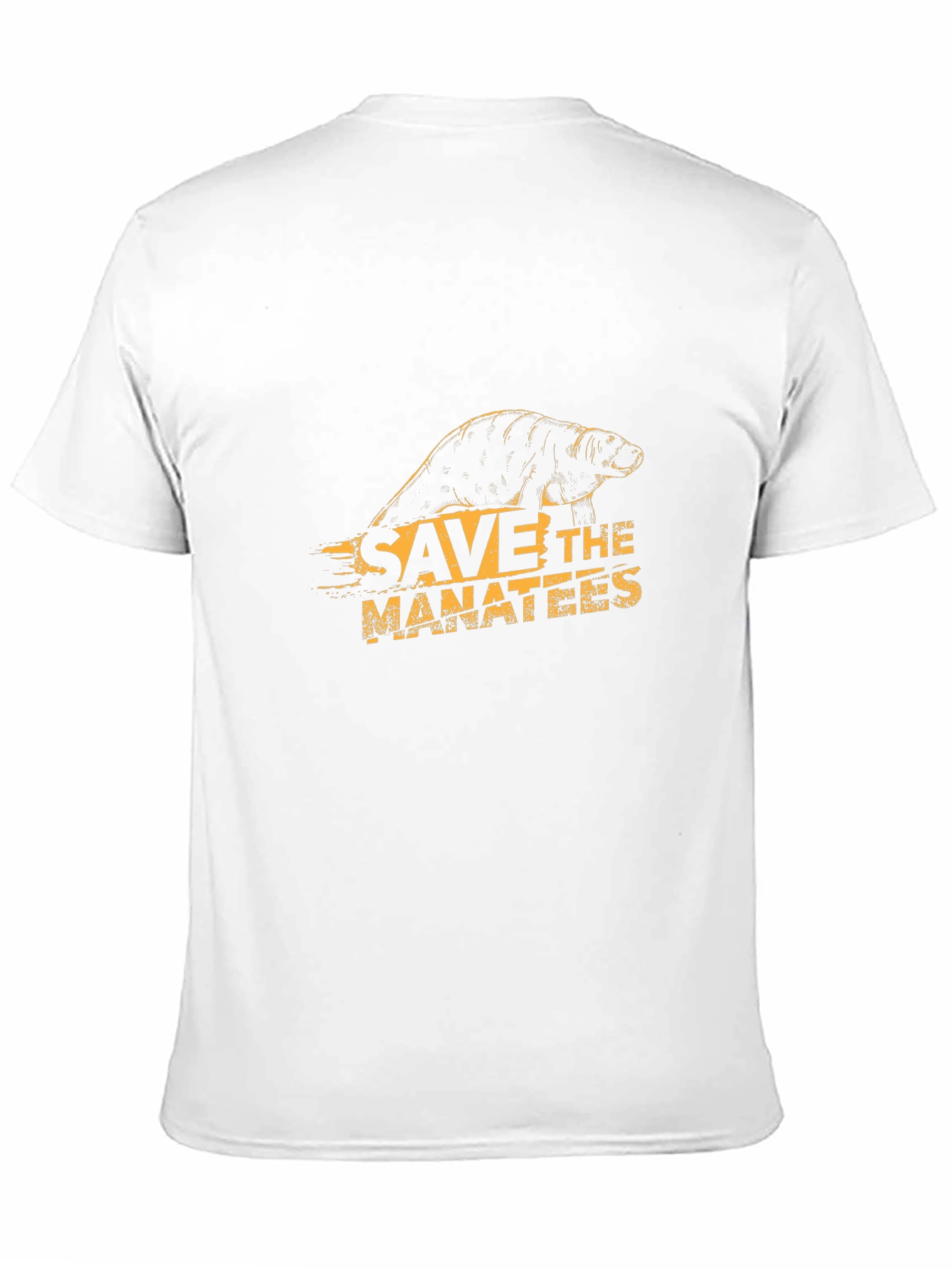 Save the Manatees Graphic Tee - Black Cotton