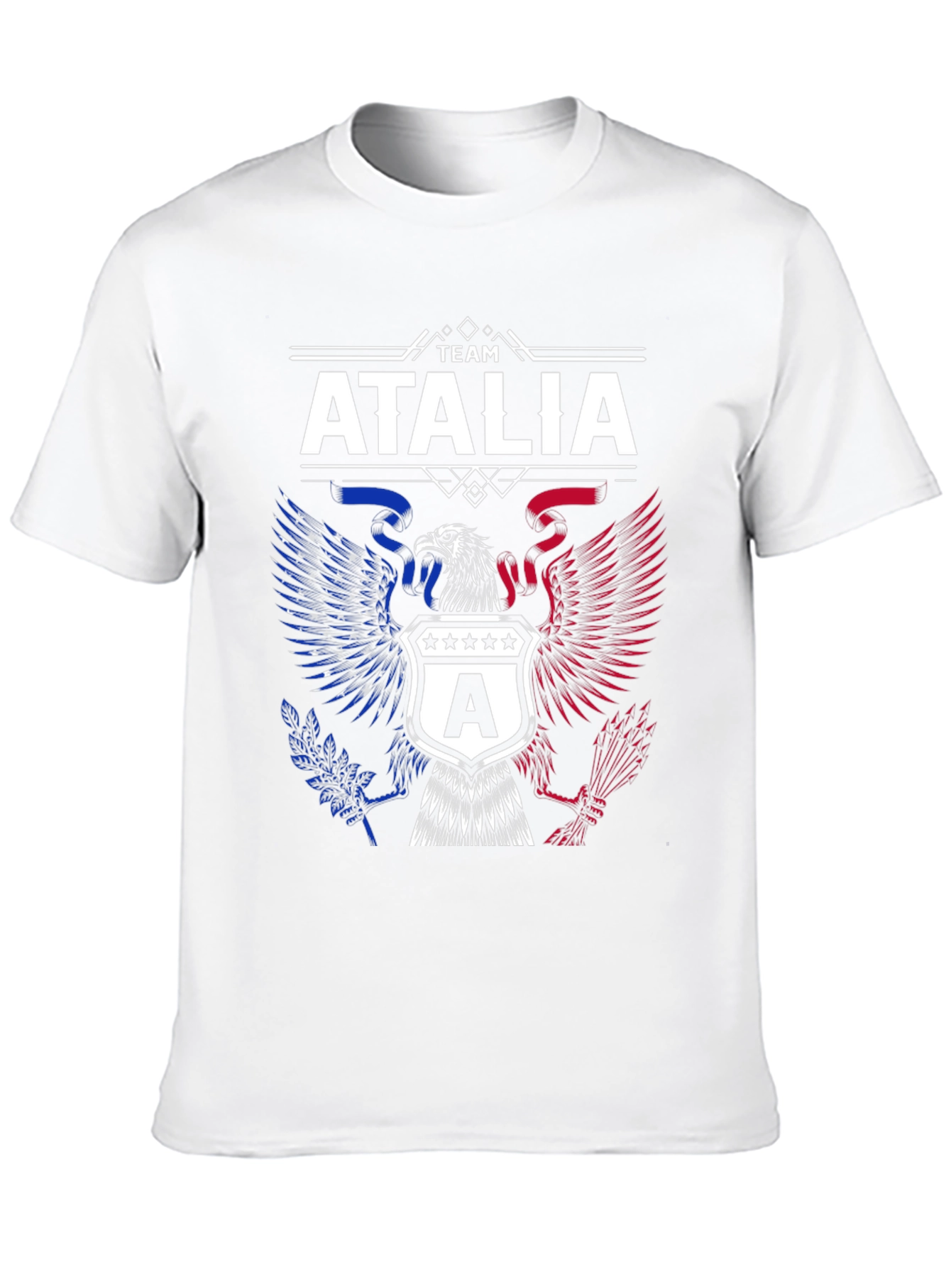 Team Atalia Patriotic Eagle Graphic Tee - Black