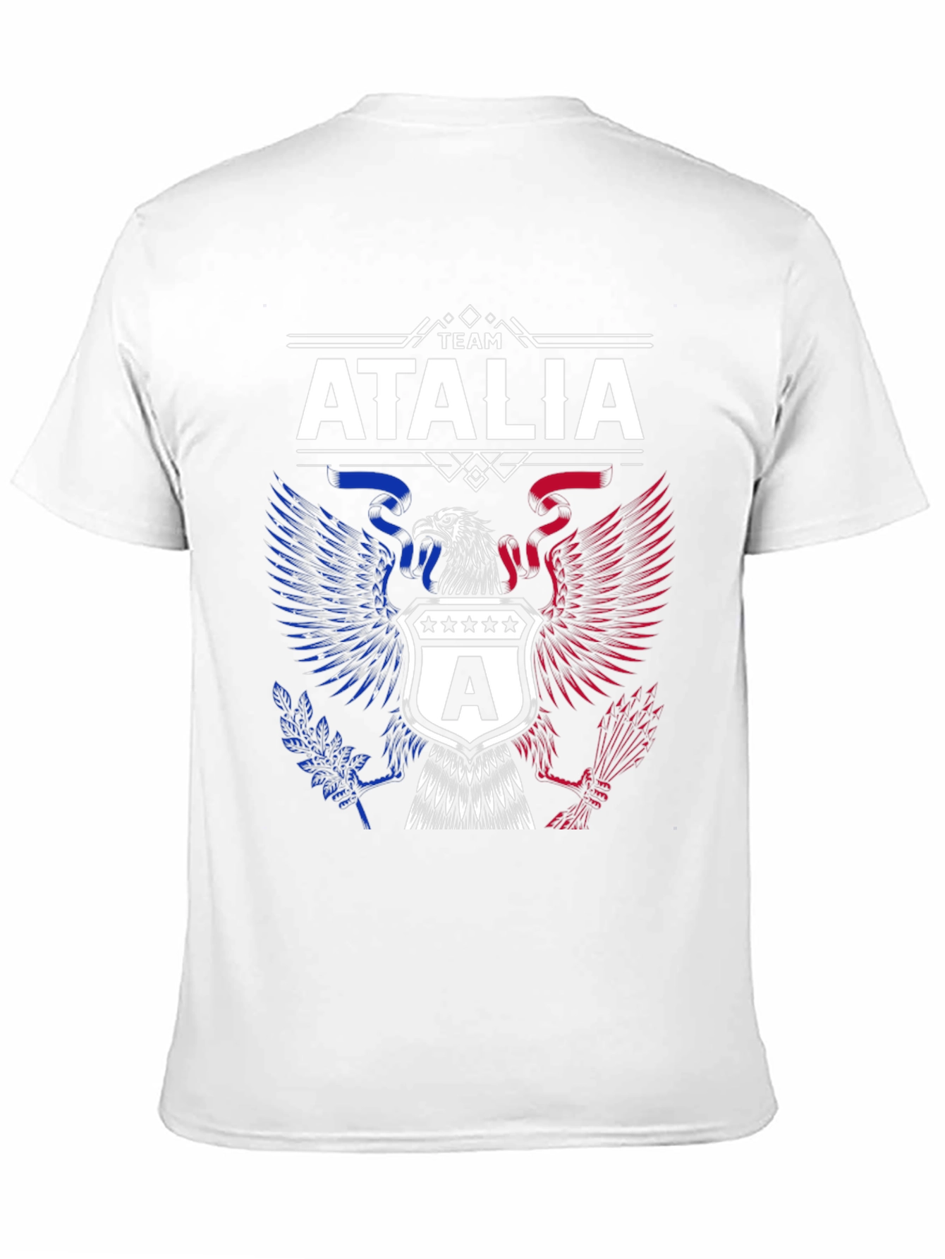 Team Atalia Patriotic Eagle Graphic Tee - Black