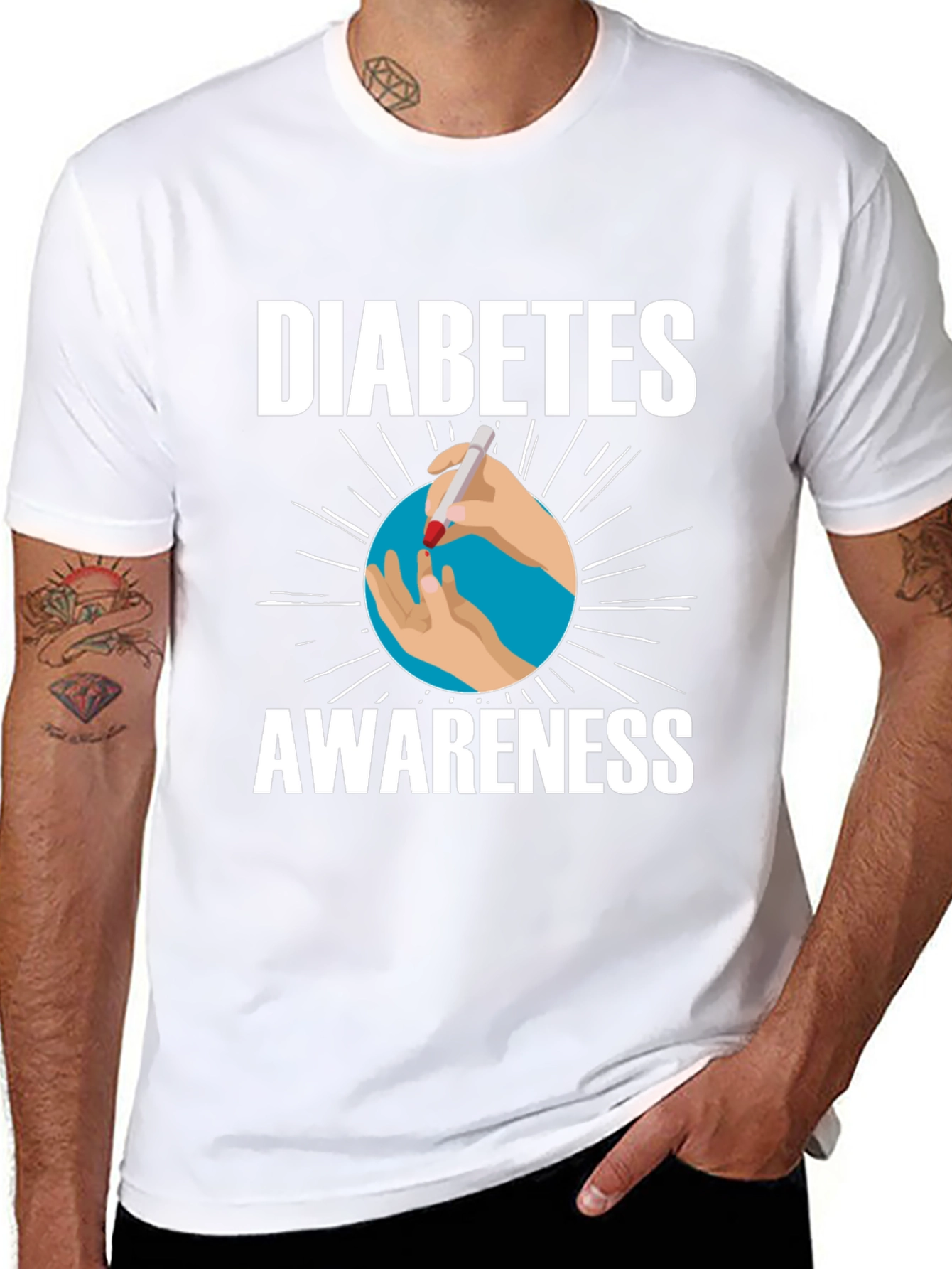 Diabetes Awareness Graphic T-Shirt