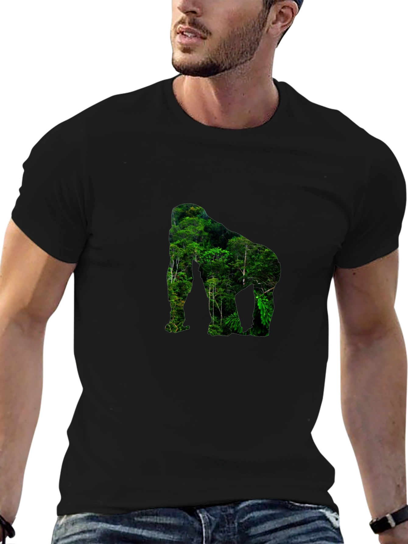 Jungle Gorilla Graphic T-Shirt