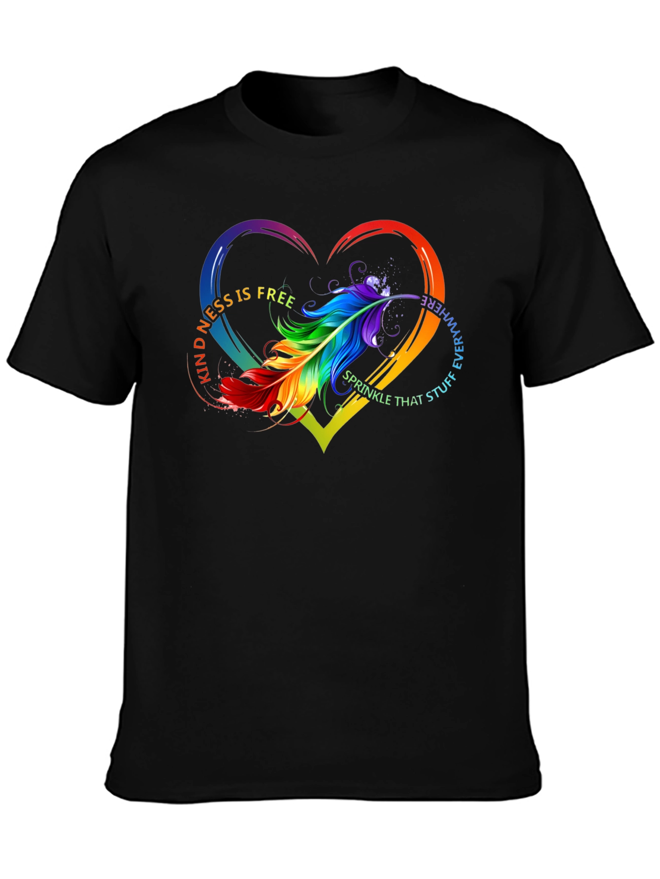 Kindness Feather Heart T-Shirt