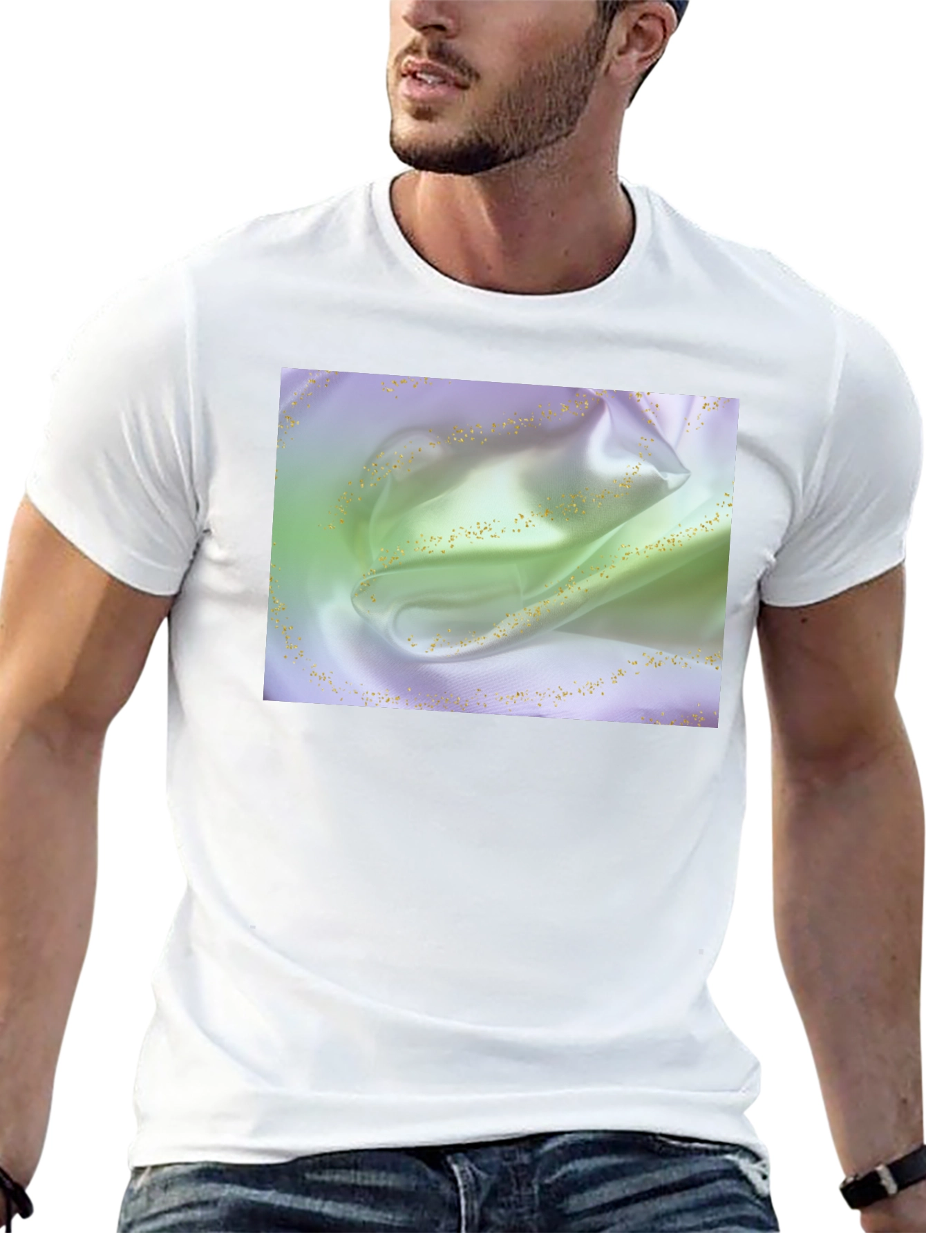 Silk Fabric Graphic Tee - Stylish and Soft
