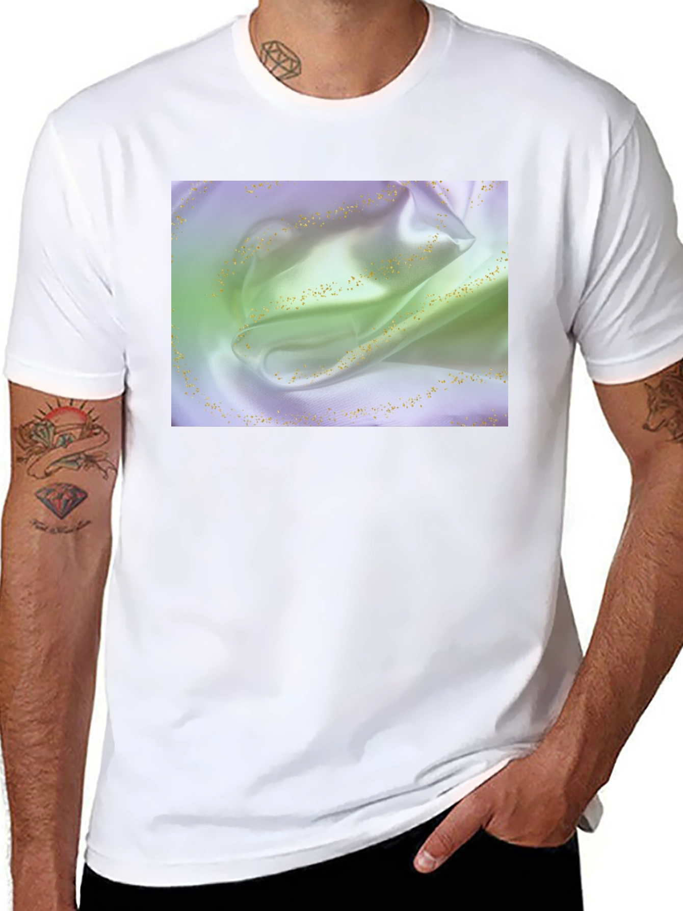 Silk Fabric Graphic Tee - Stylish and Soft