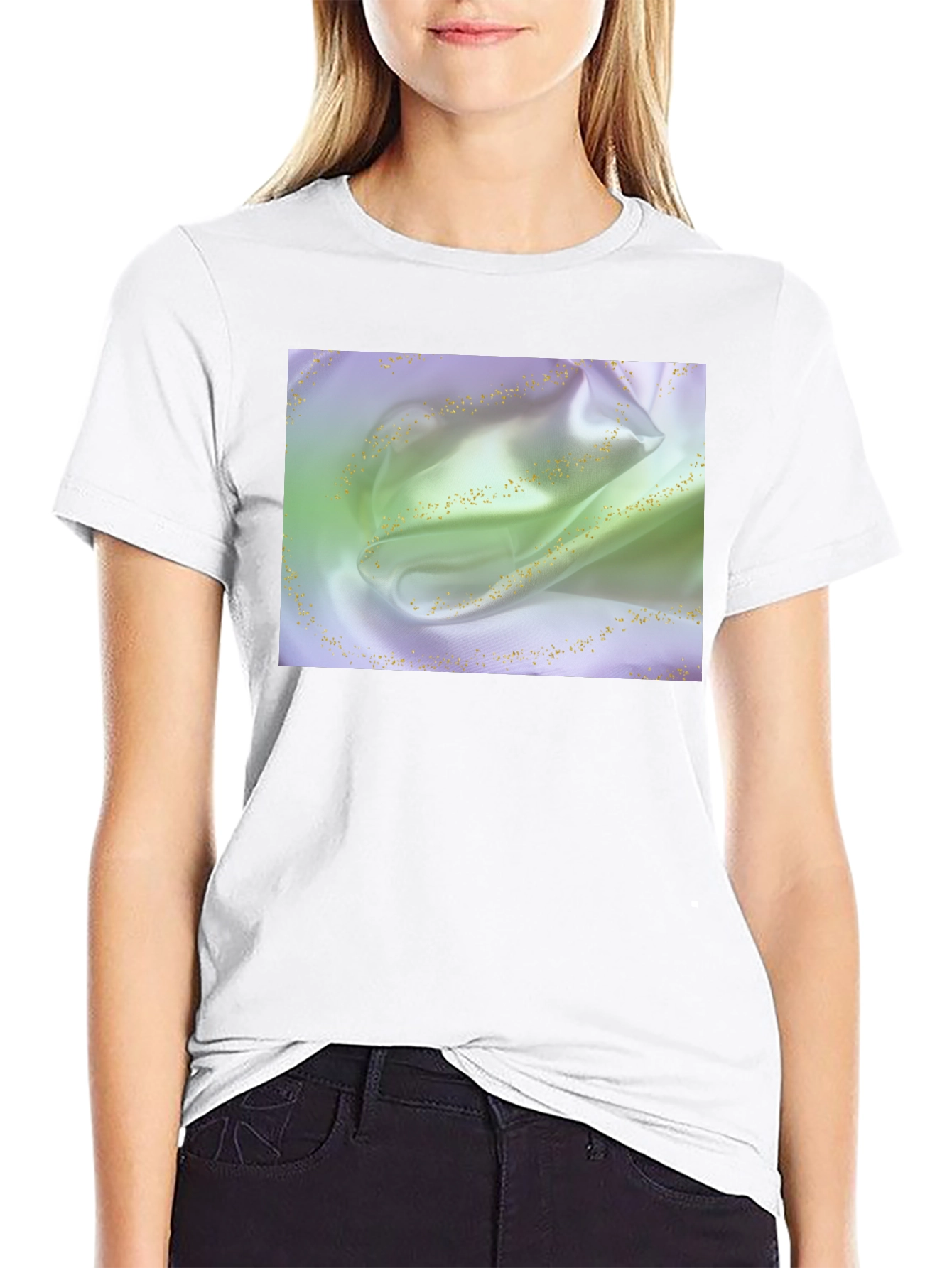 Silk Fabric Graphic Tee - Stylish and Soft