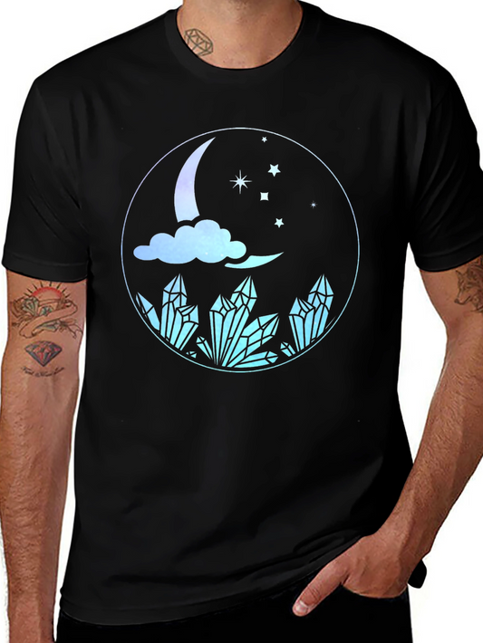Crystals Moon Stars Graphic Tee