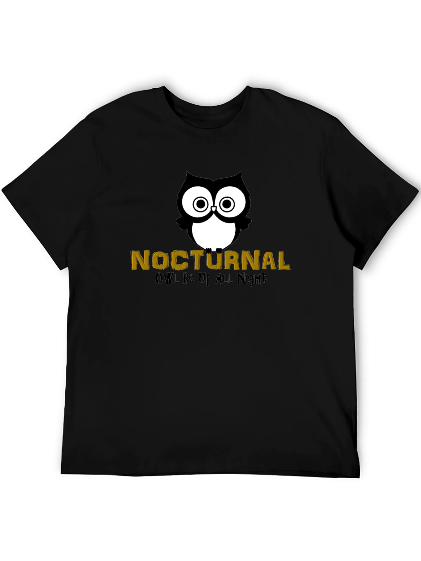 Nocturnal Owl Black T-Shirt