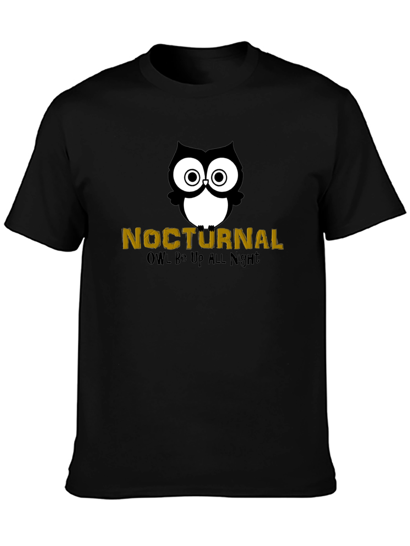 Nocturnal Owl Black T-Shirt