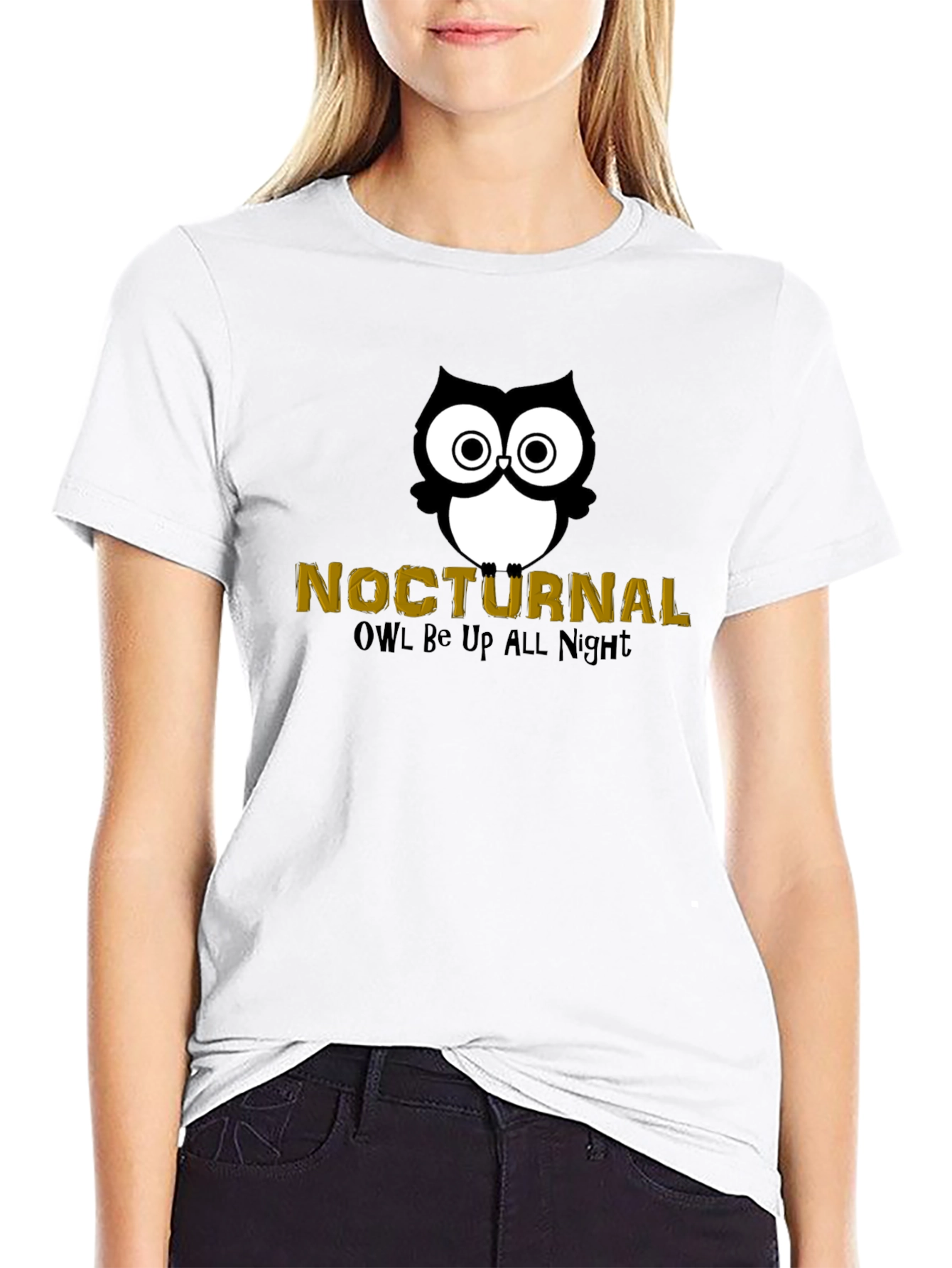 Nocturnal Owl Black T-Shirt