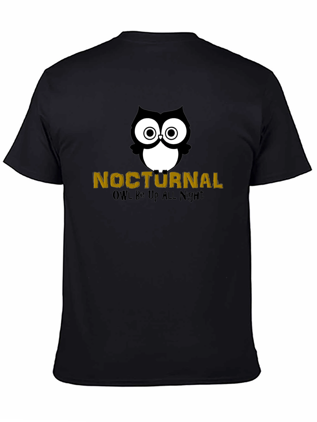 Nocturnal Owl Black T-Shirt