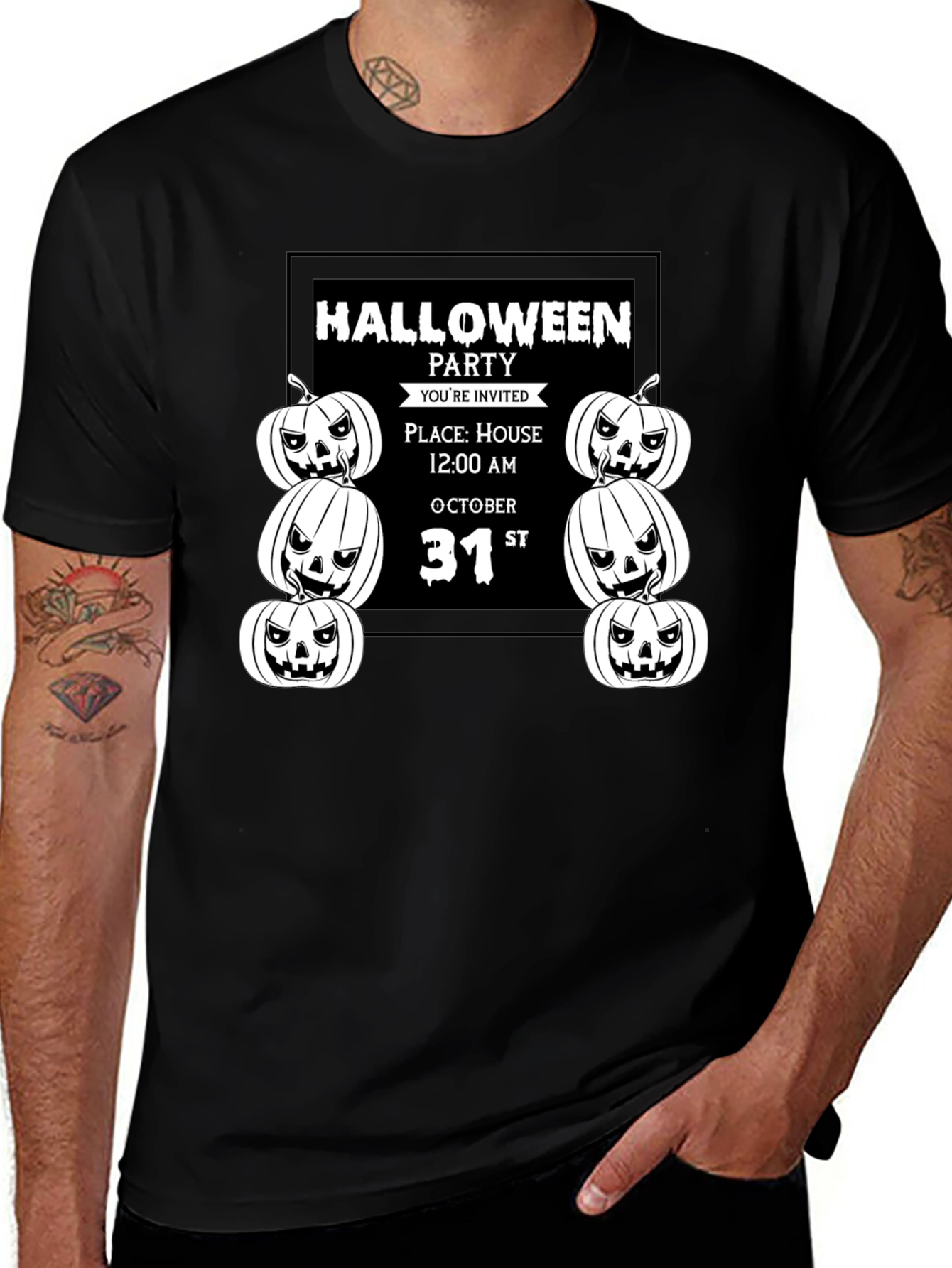 Halloween Party Invitation T-Shirt