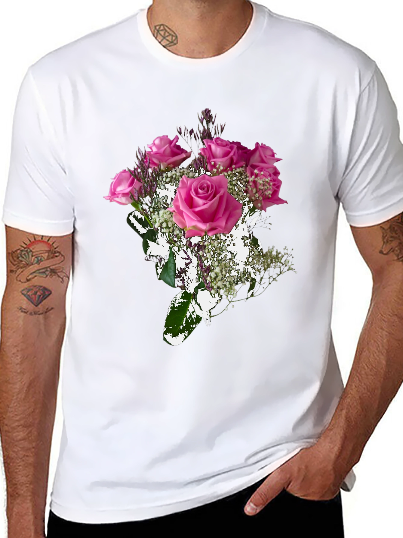 Floral Bouquet Graphic T-Shirt