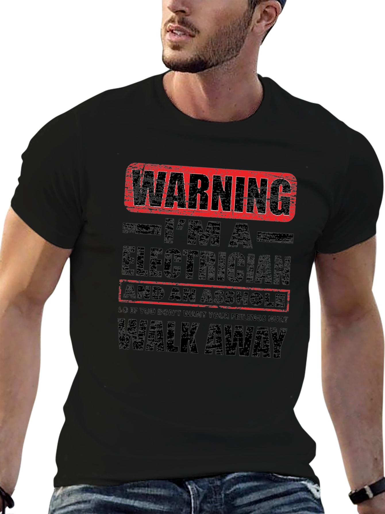 Warning Electrician T-Shirt: Funny Graphic Tee