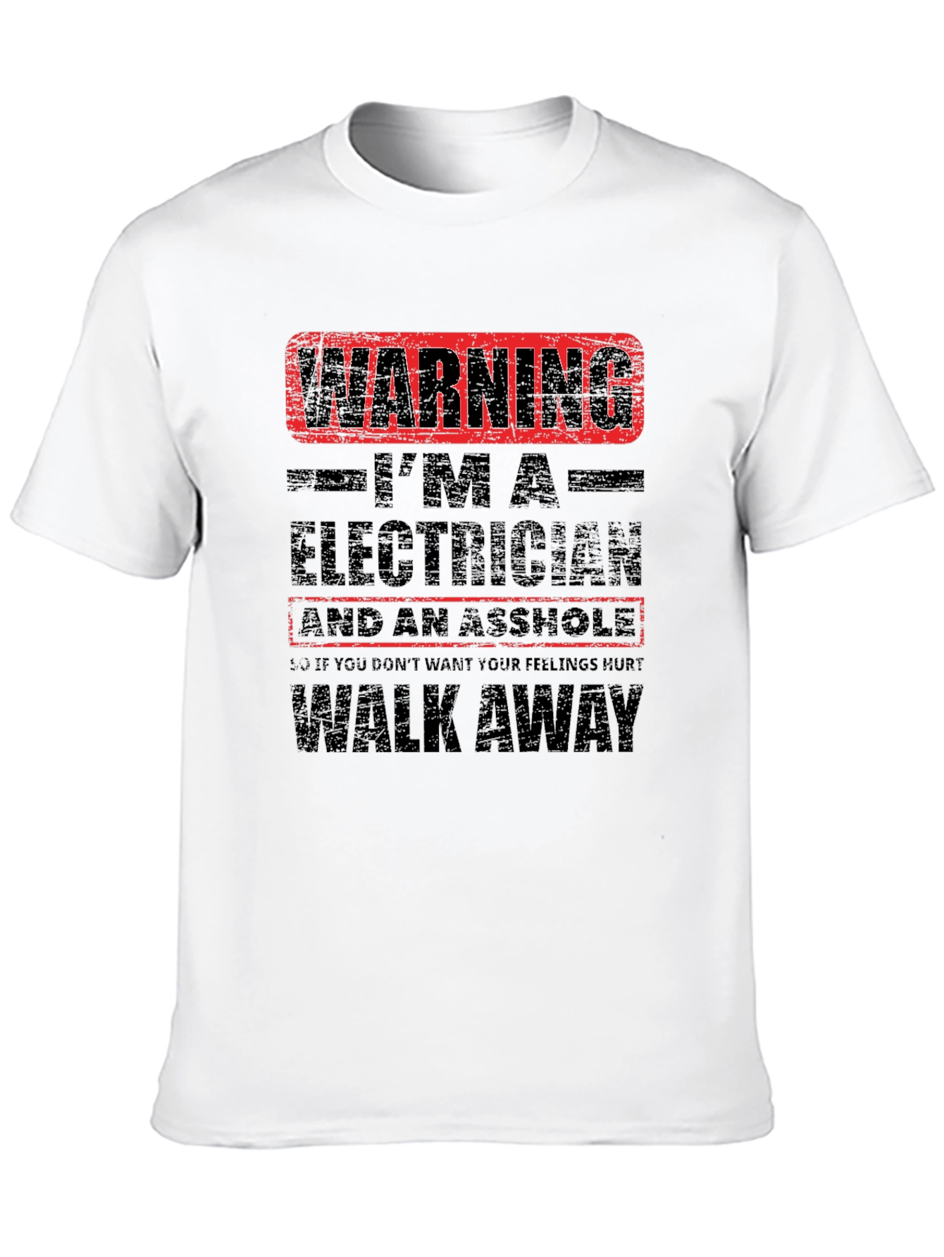 Warning Electrician T-Shirt: Funny Graphic Tee