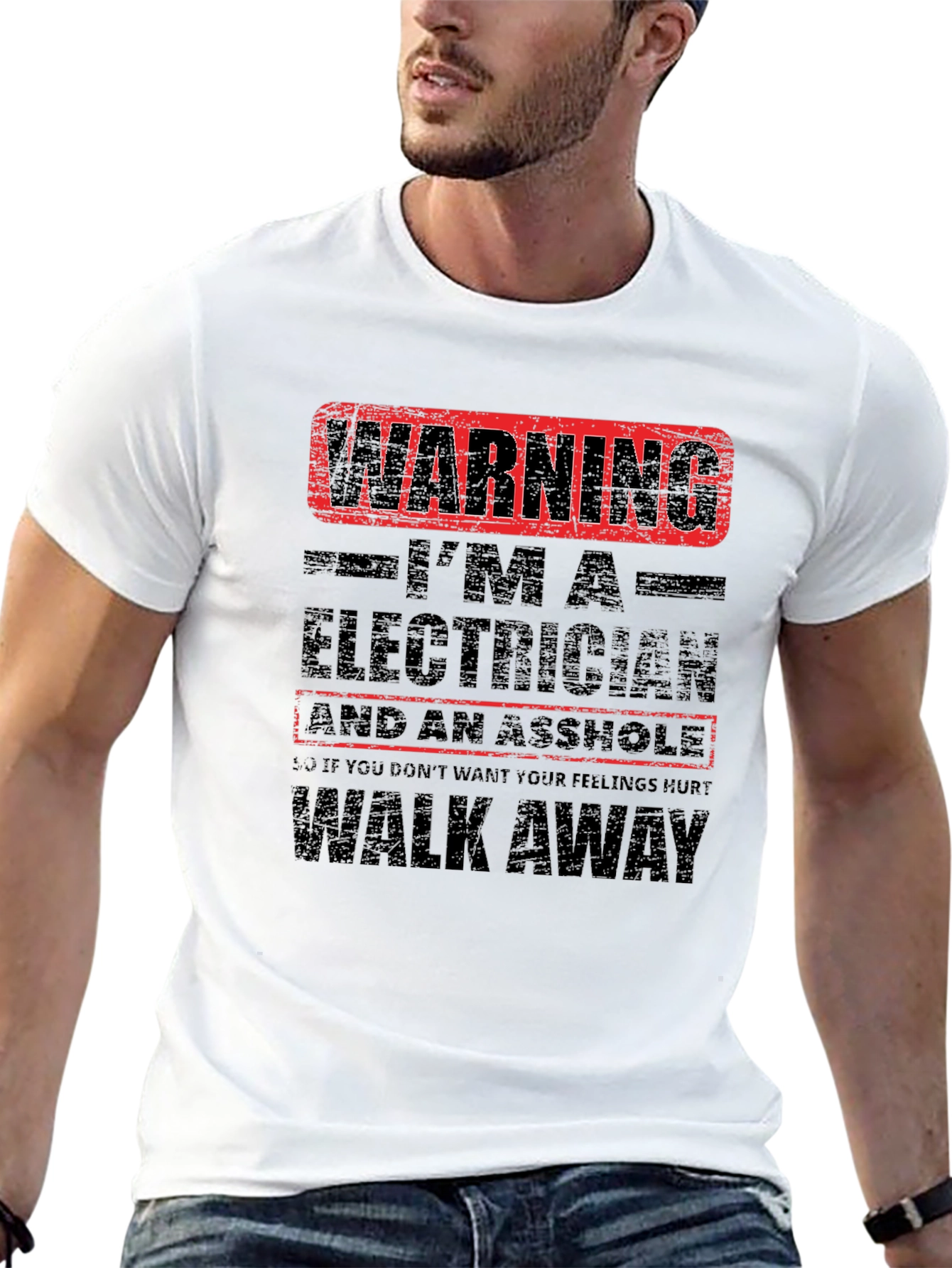 Warning Electrician T-Shirt: Funny Graphic Tee