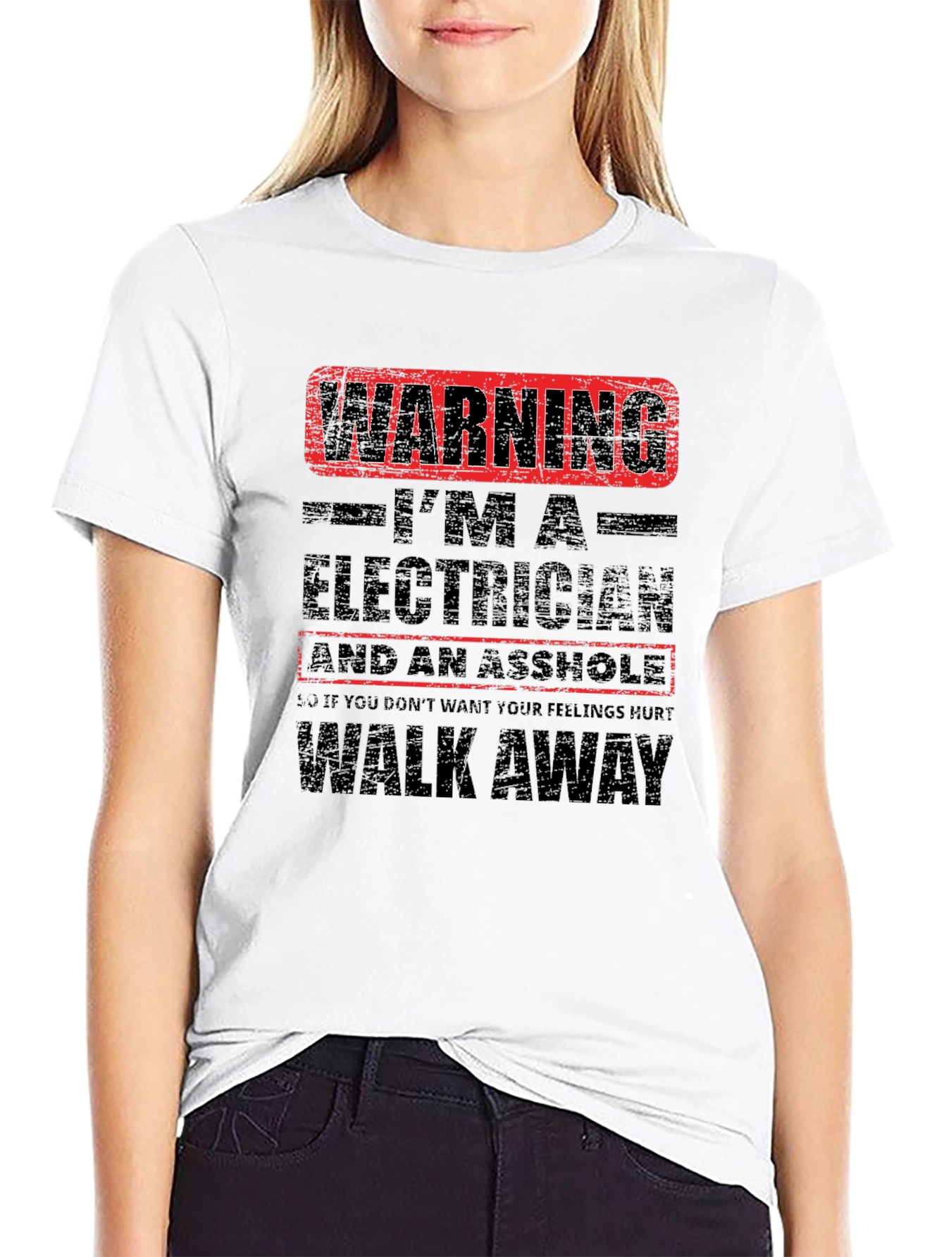 Warning Electrician T-Shirt: Funny Graphic Tee