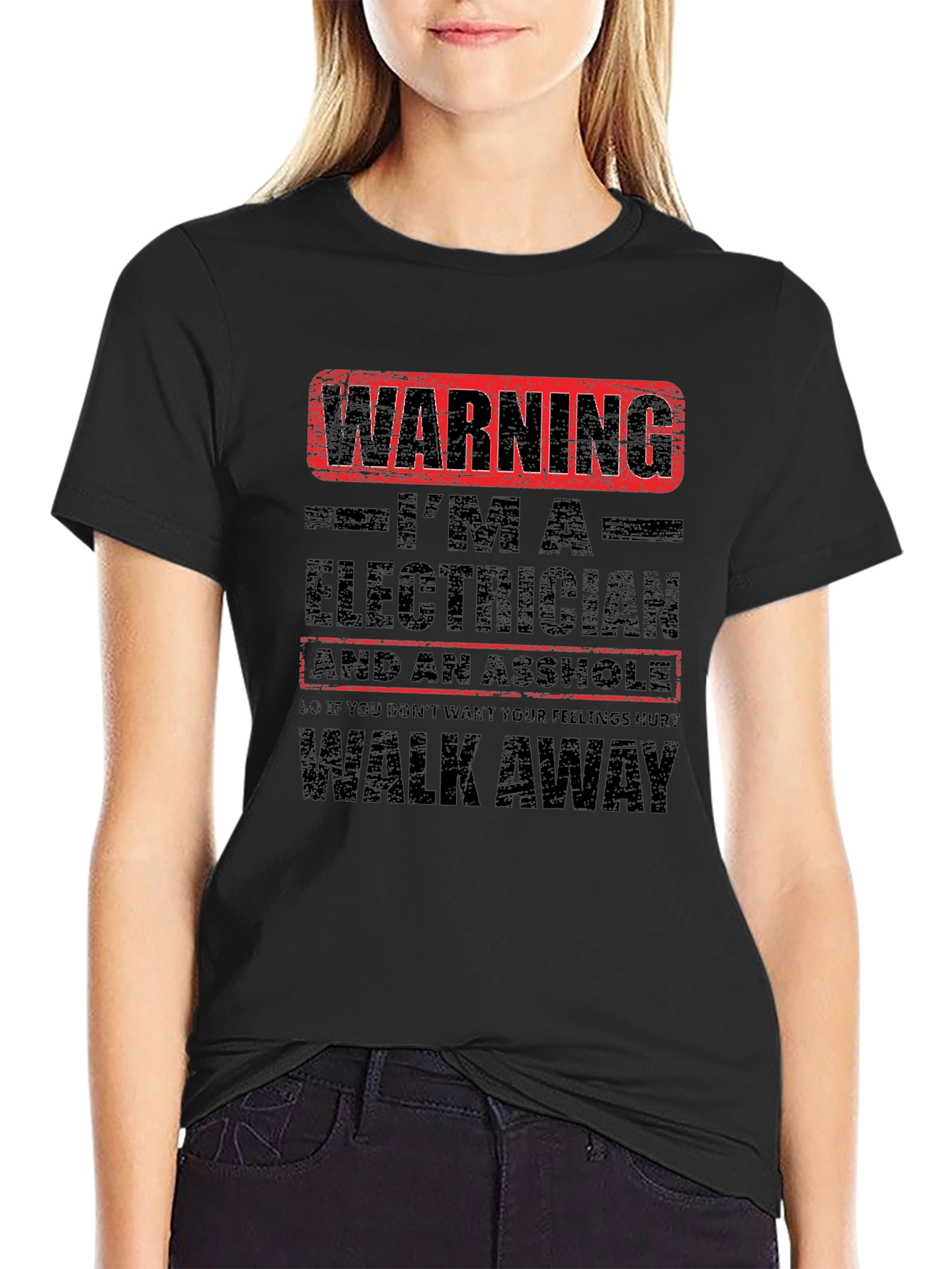 Warning Electrician T-Shirt: Funny Graphic Tee