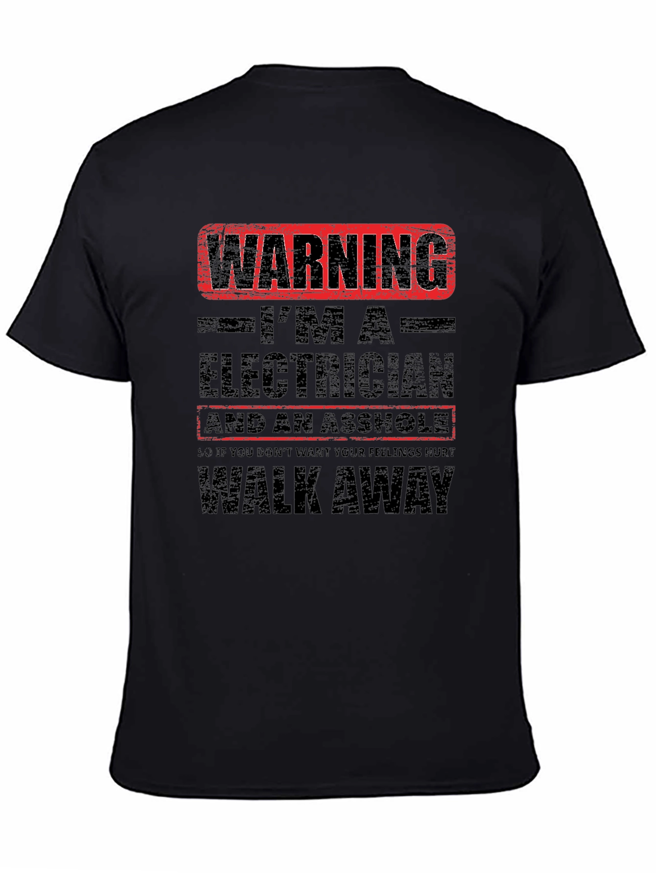 Warning Electrician T-Shirt: Funny Graphic Tee