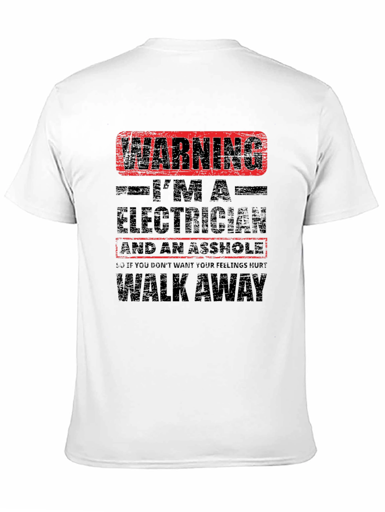 Warning Electrician T-Shirt: Funny Graphic Tee